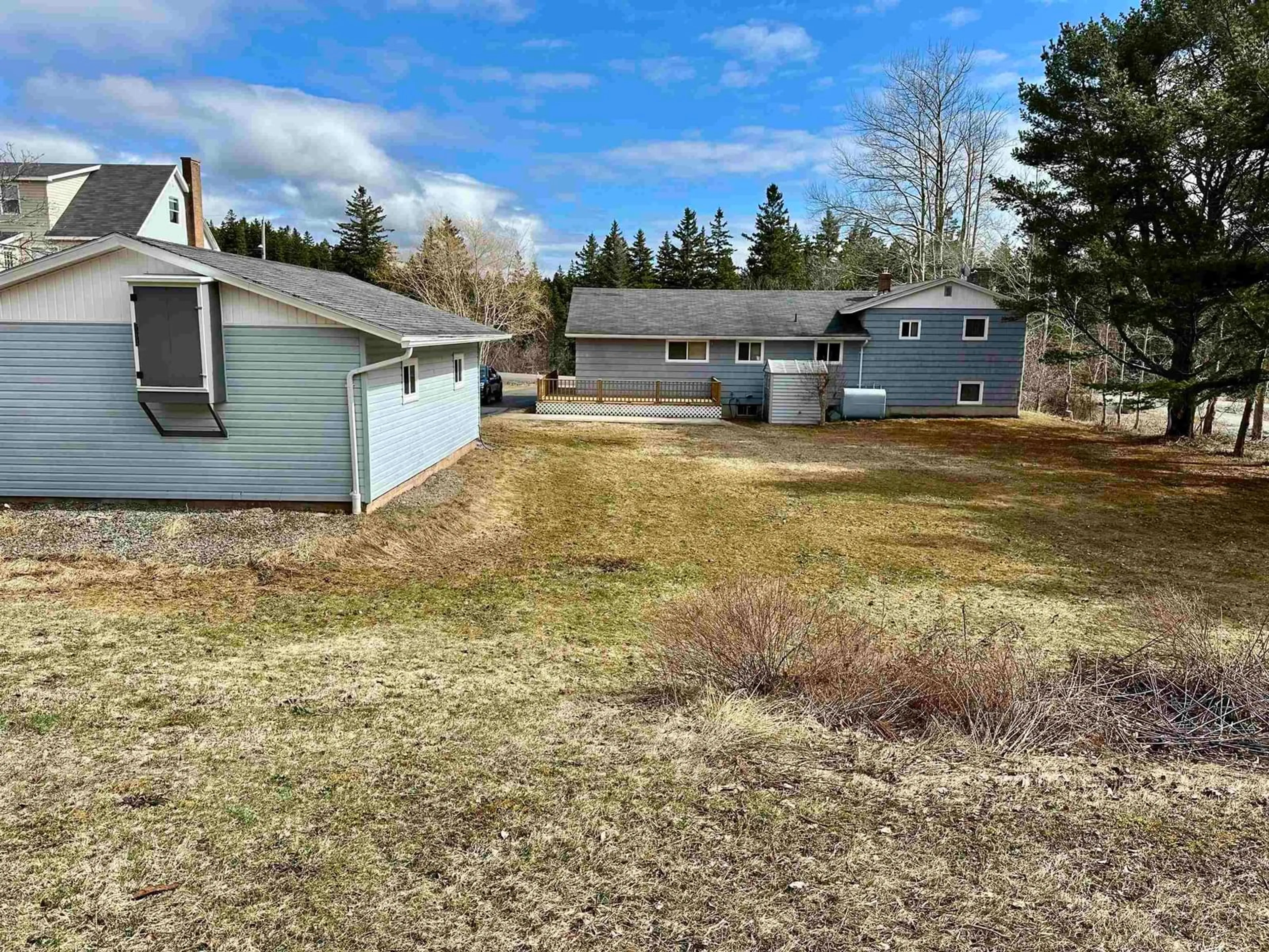 A pic from outside/outdoor area/front of a property/back of a property/a pic from drone, unknown for Kings Rd #51, Port Hastings Nova Scotia B9A 1N9