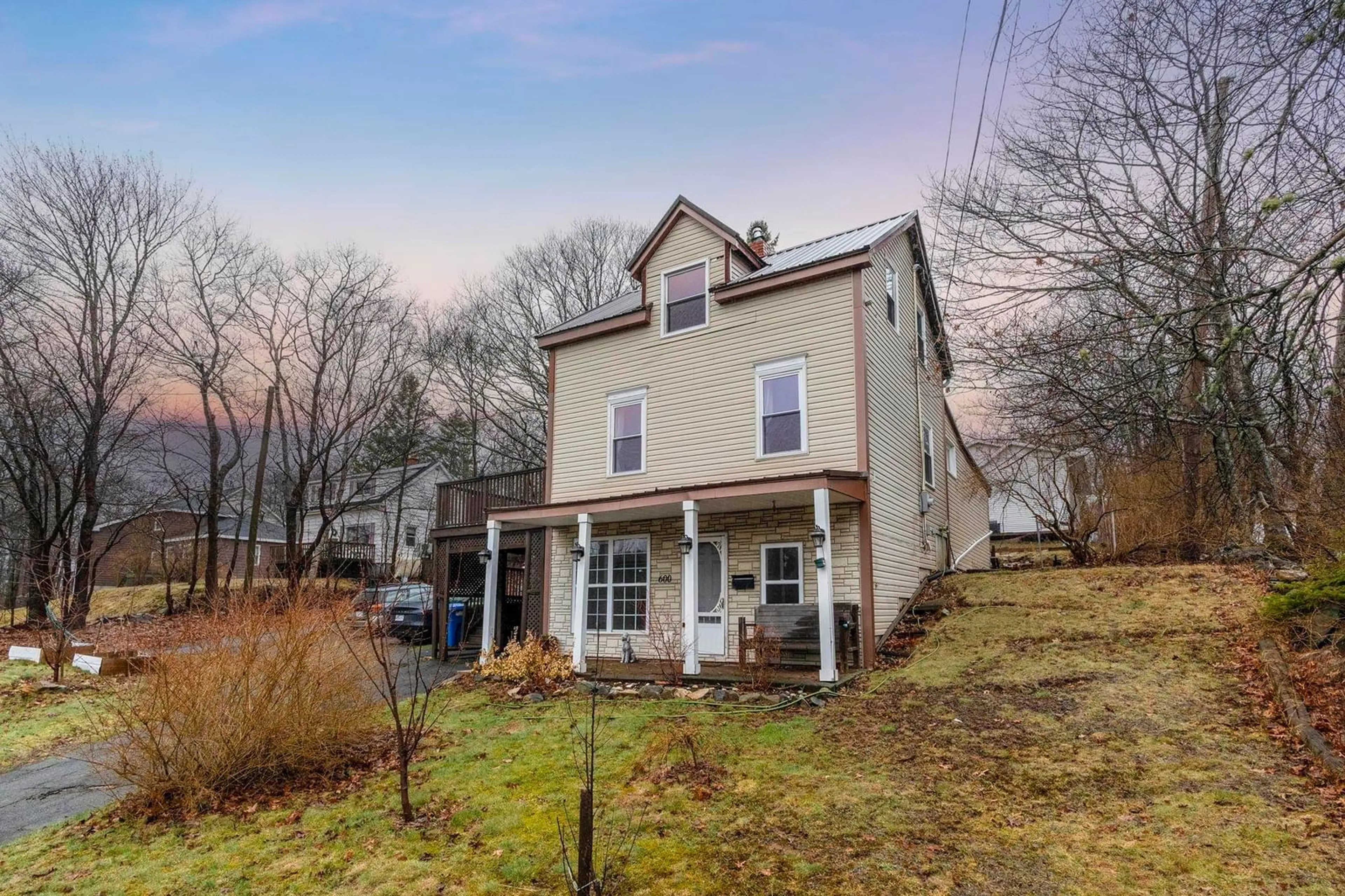 A pic from outside/outdoor area/front of a property/back of a property/a pic from drone, street for 600 Rocky Lake Dr, Bedford Nova Scotia B4A 2T6