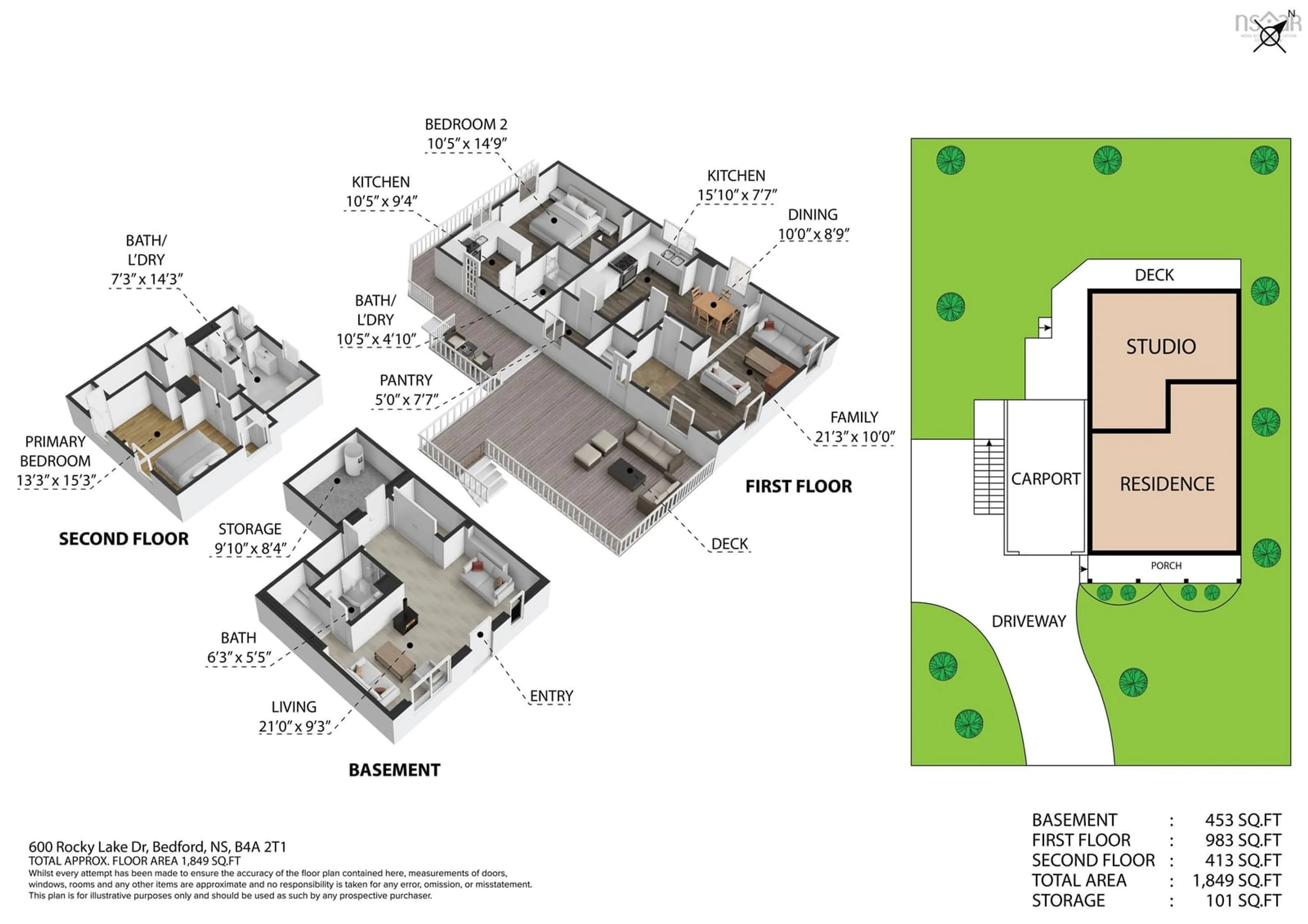 Floor plan for 600 Rocky Lake Dr, Bedford Nova Scotia B4A 2T6