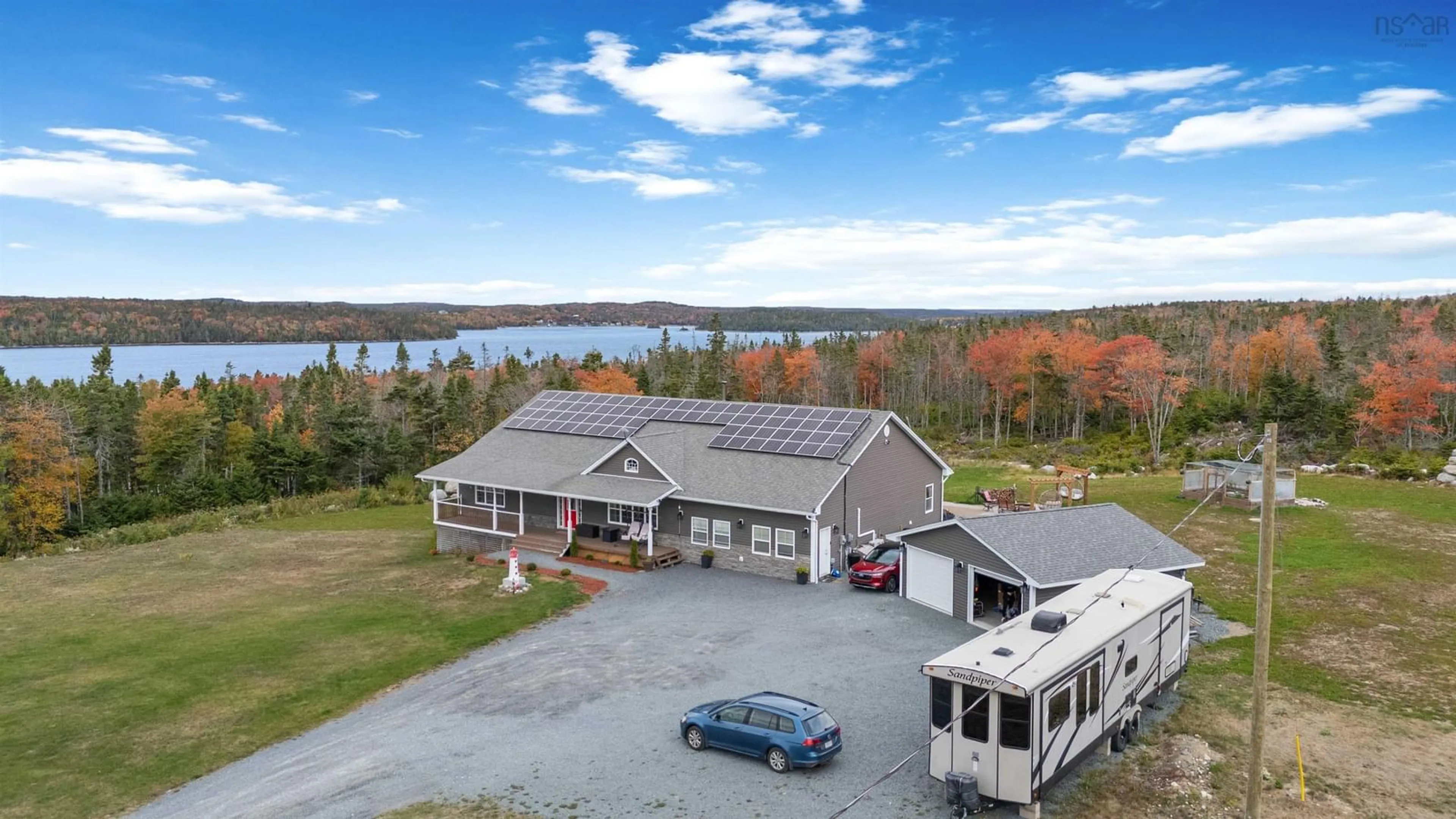 A pic from outside/outdoor area/front of a property/back of a property/a pic from drone, water/lake/river/ocean view for 359 Seligs Rd, Prospect Nova Scotia B3T 2A8