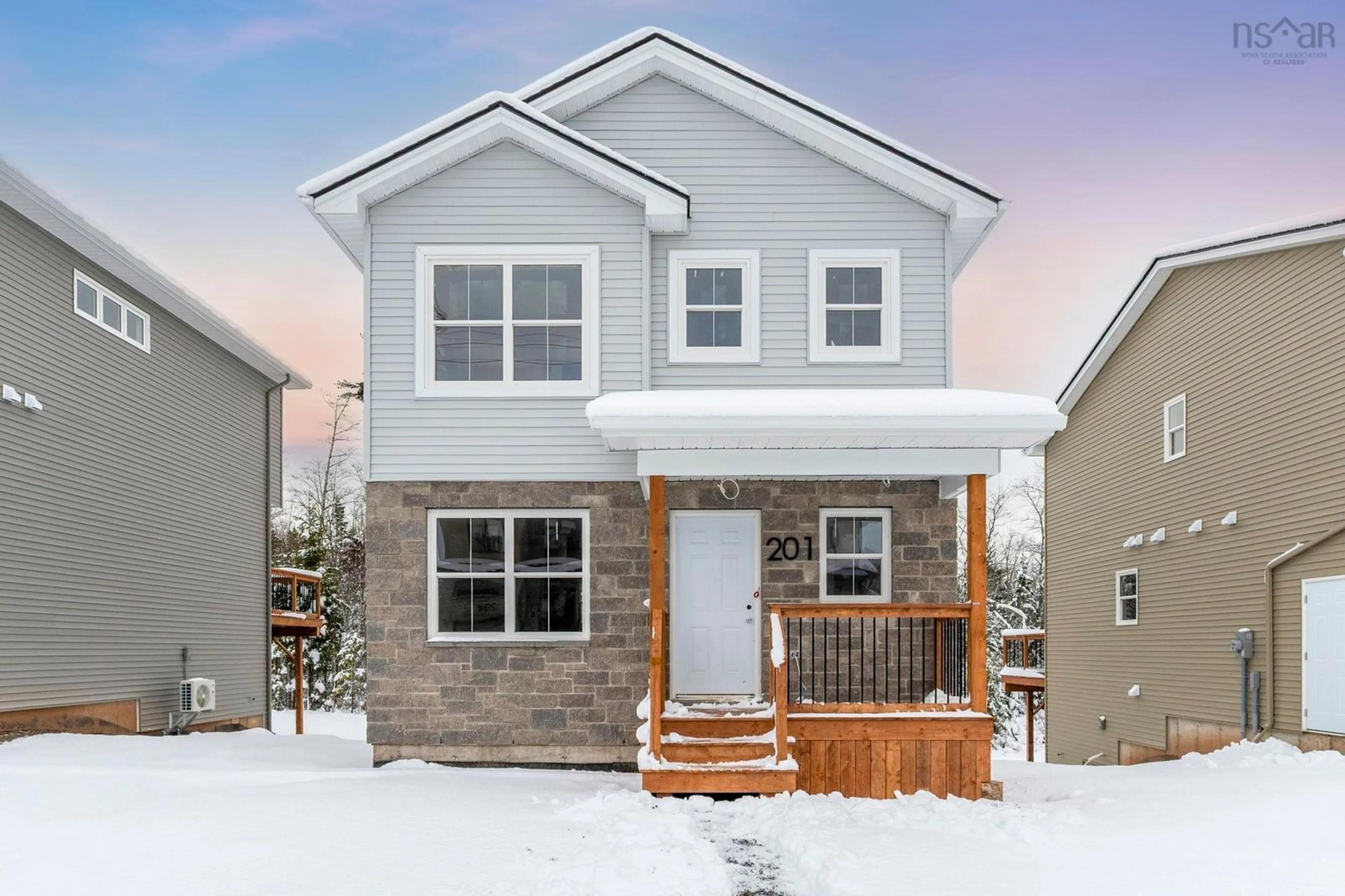 Home with vinyl exterior material, street for 201 Darner Dr #DA-59, Beaver Bank Nova Scotia B4G 0E2