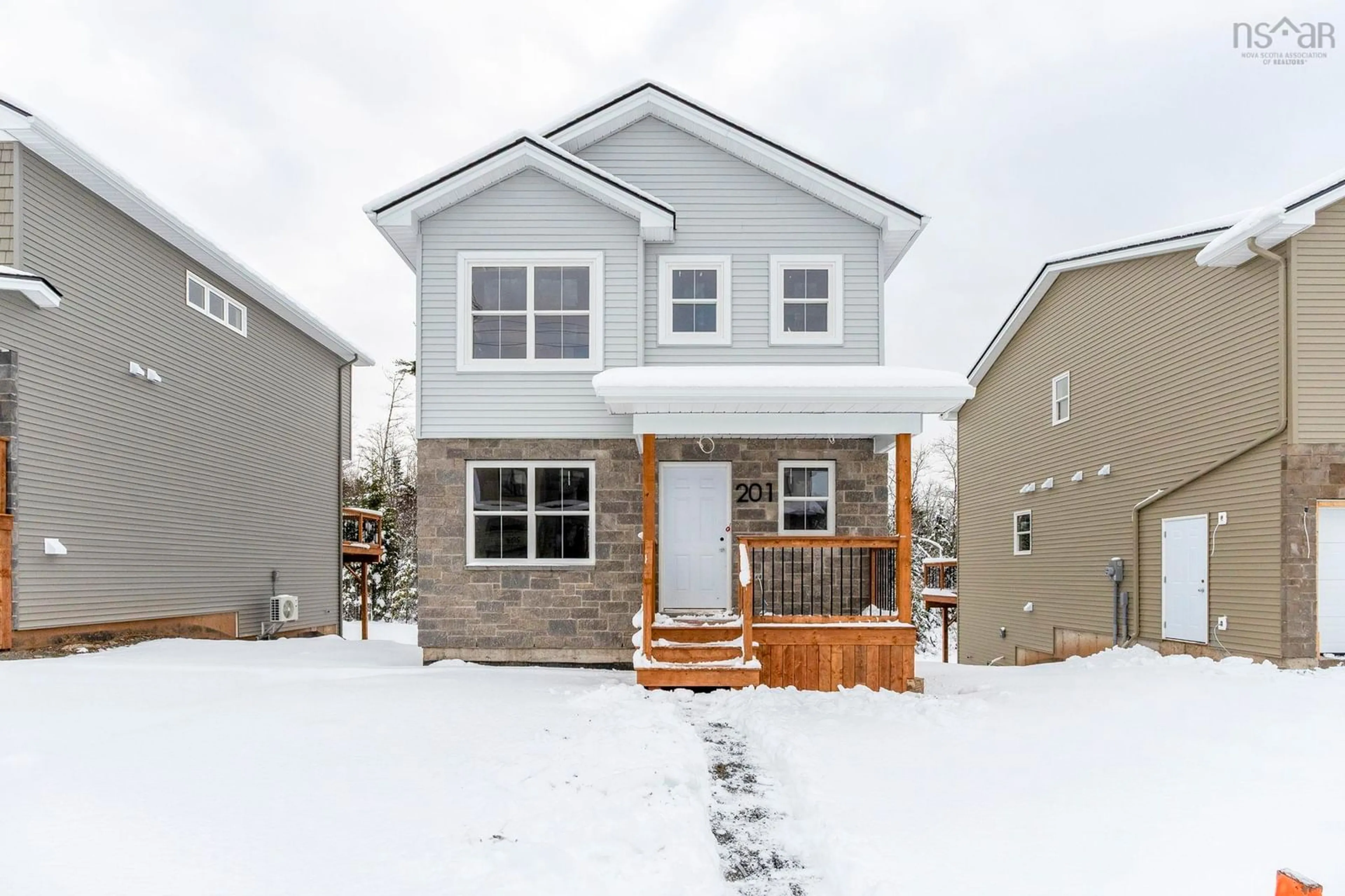 Home with vinyl exterior material, street for 201 Darner Dr #DA-59, Beaver Bank Nova Scotia B4G 0E2