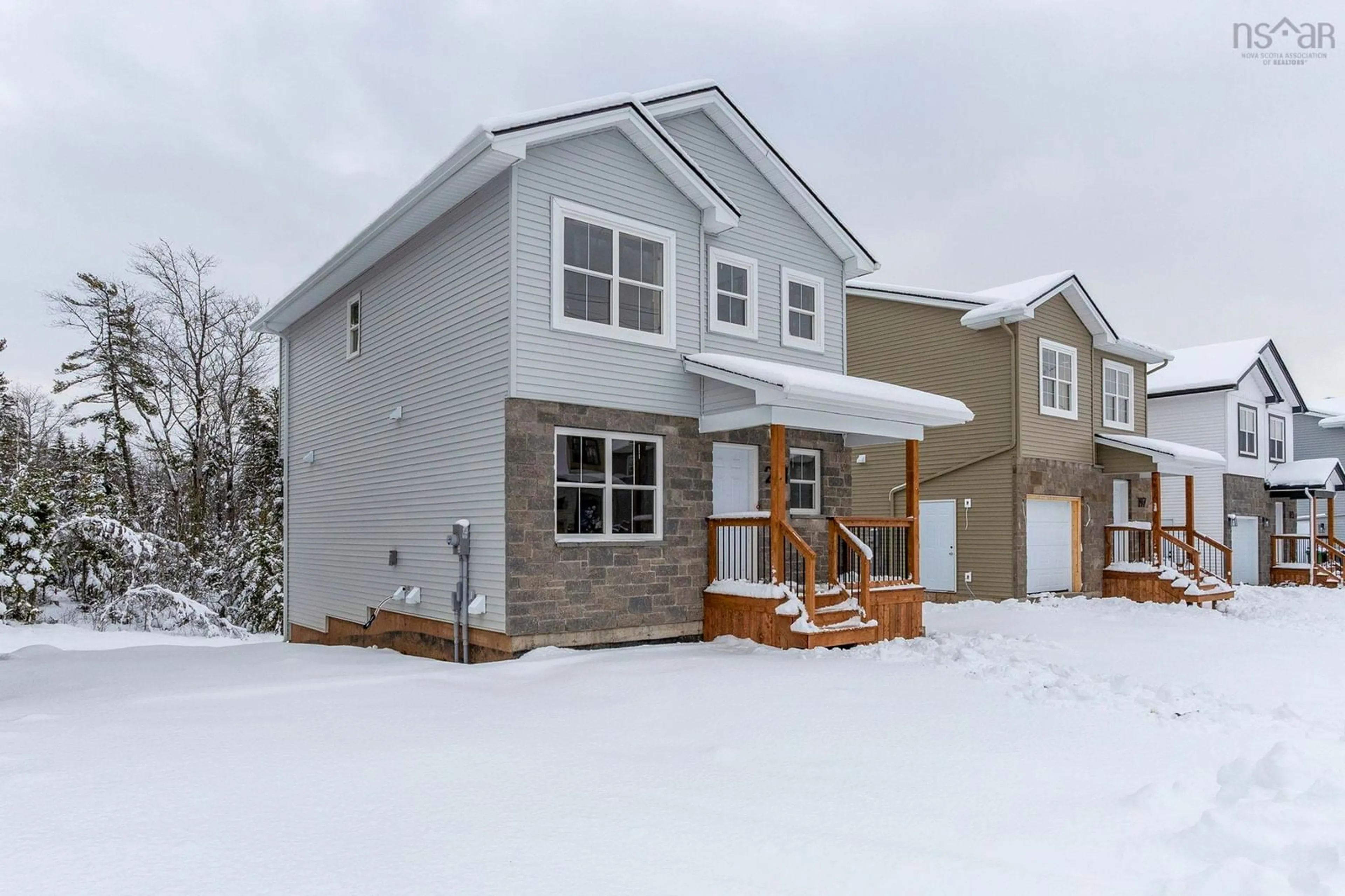 Home with vinyl exterior material, street for 201 Darner Dr #DA-59, Beaver Bank Nova Scotia B4G 0E2