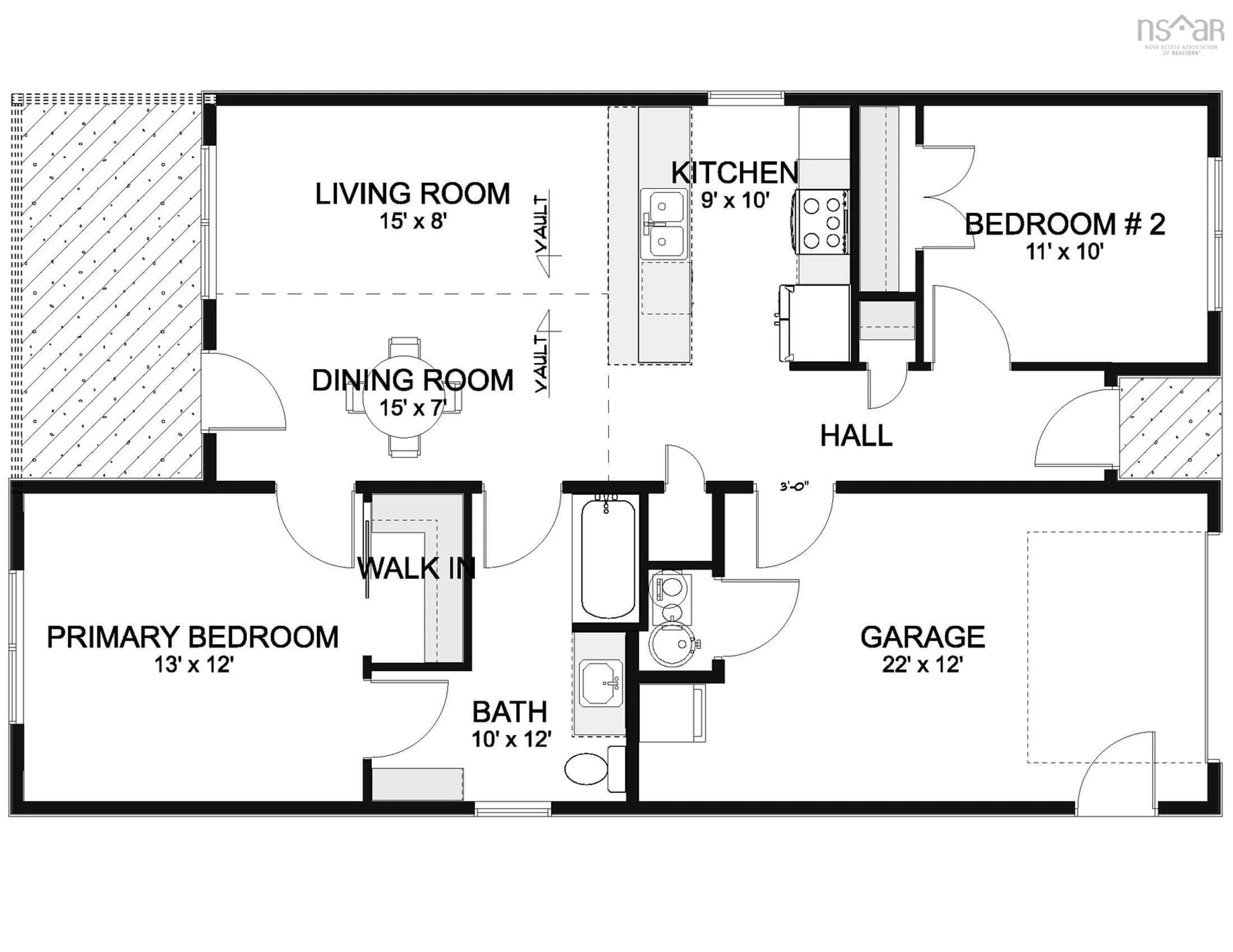 Floor plan for Livia Meadows Crt #26, Debert Nova Scotia B0M 1G0