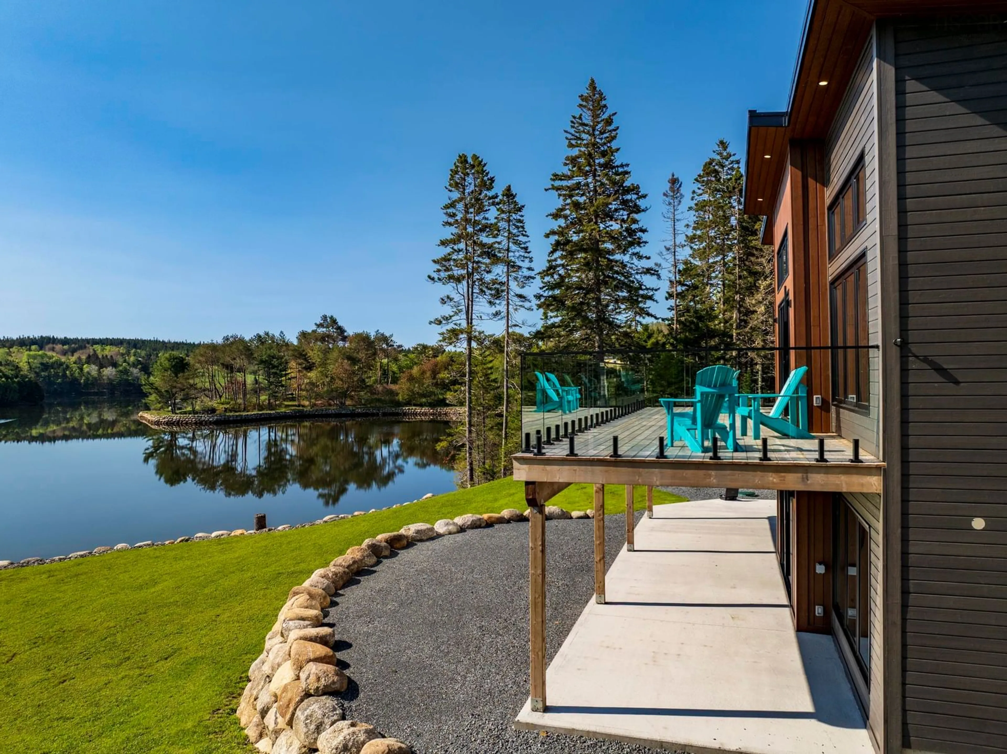 Patio, water/lake/river/ocean view for 125 Indian Path Rd, Indian Path Nova Scotia B0J 2C0