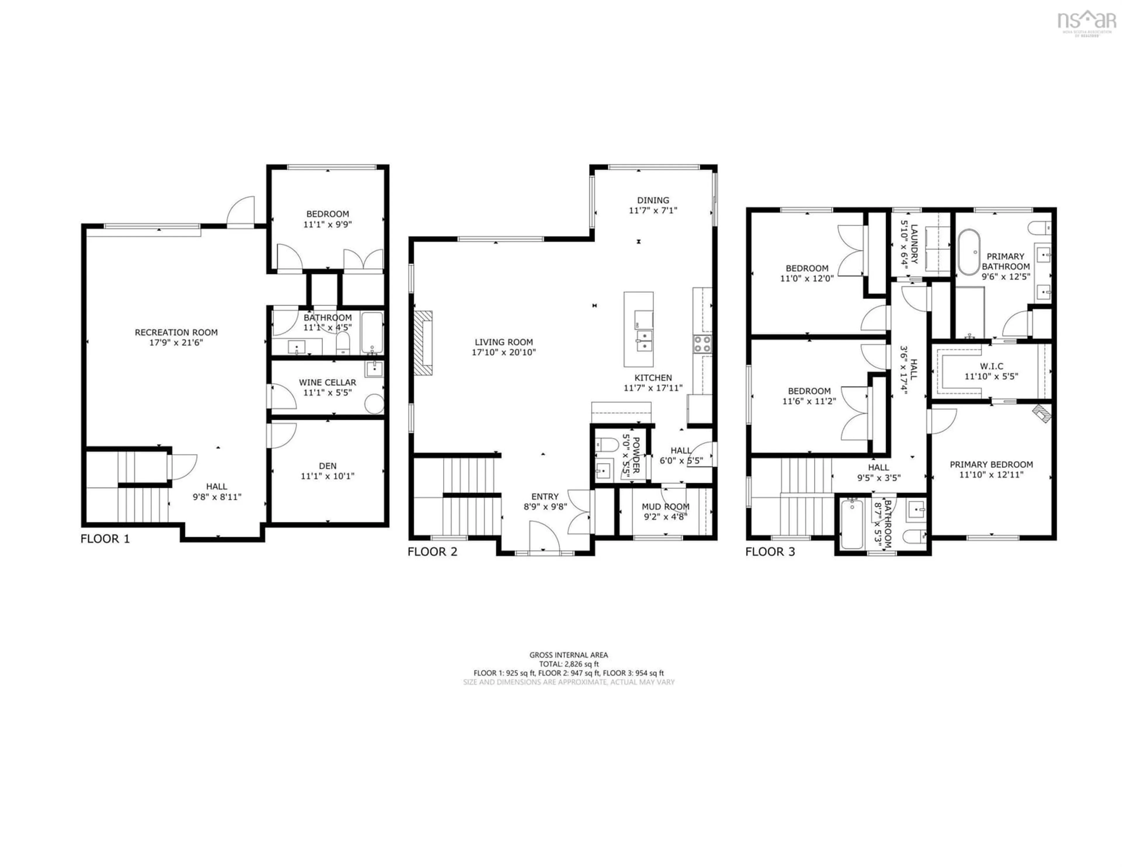 Floor plan for 122 Hargrove Lane, Whites Lake Nova Scotia B3T 0H8