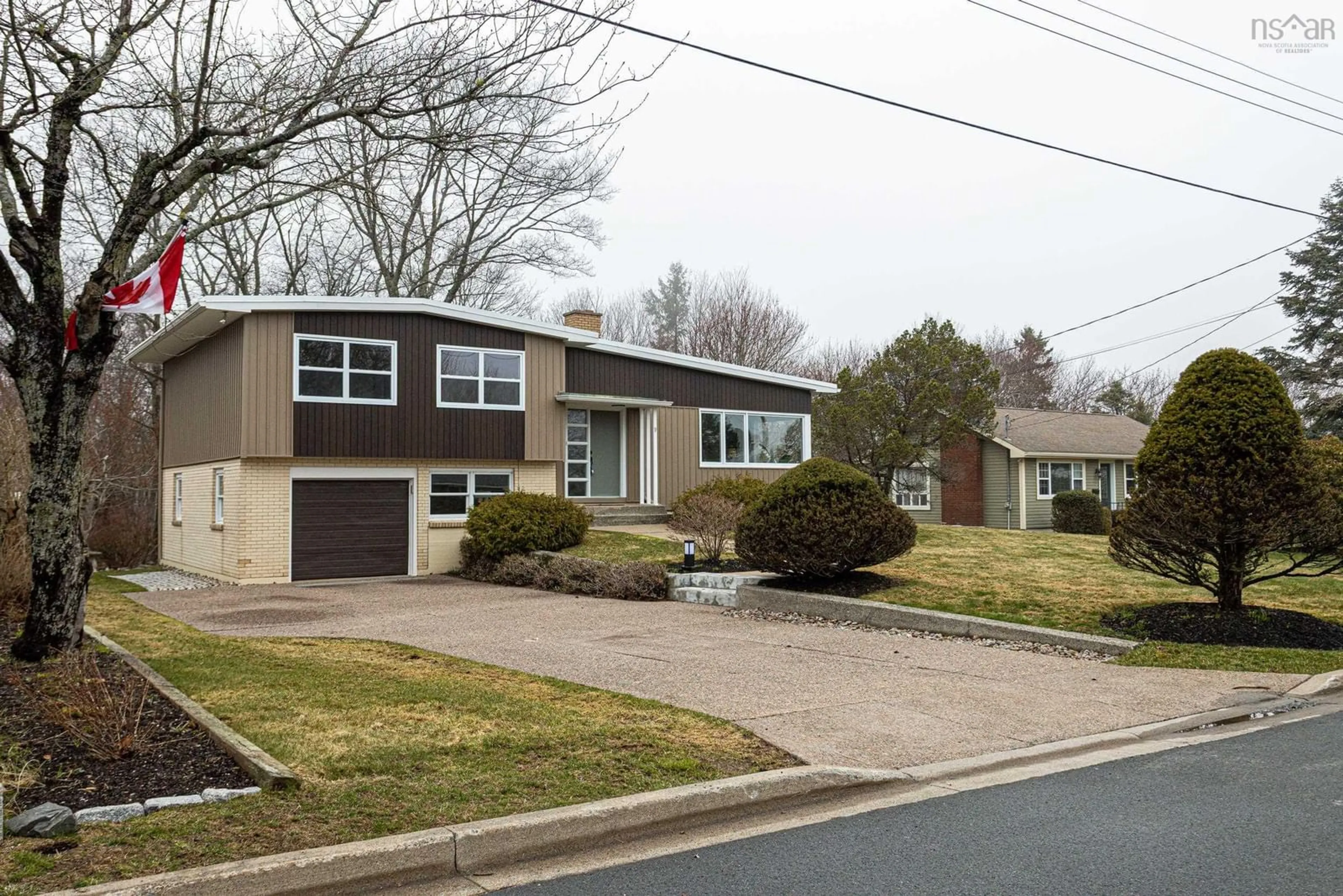 Home with vinyl exterior material, street for 9 Crestview Dr, Halifax Nova Scotia B3P 1G1