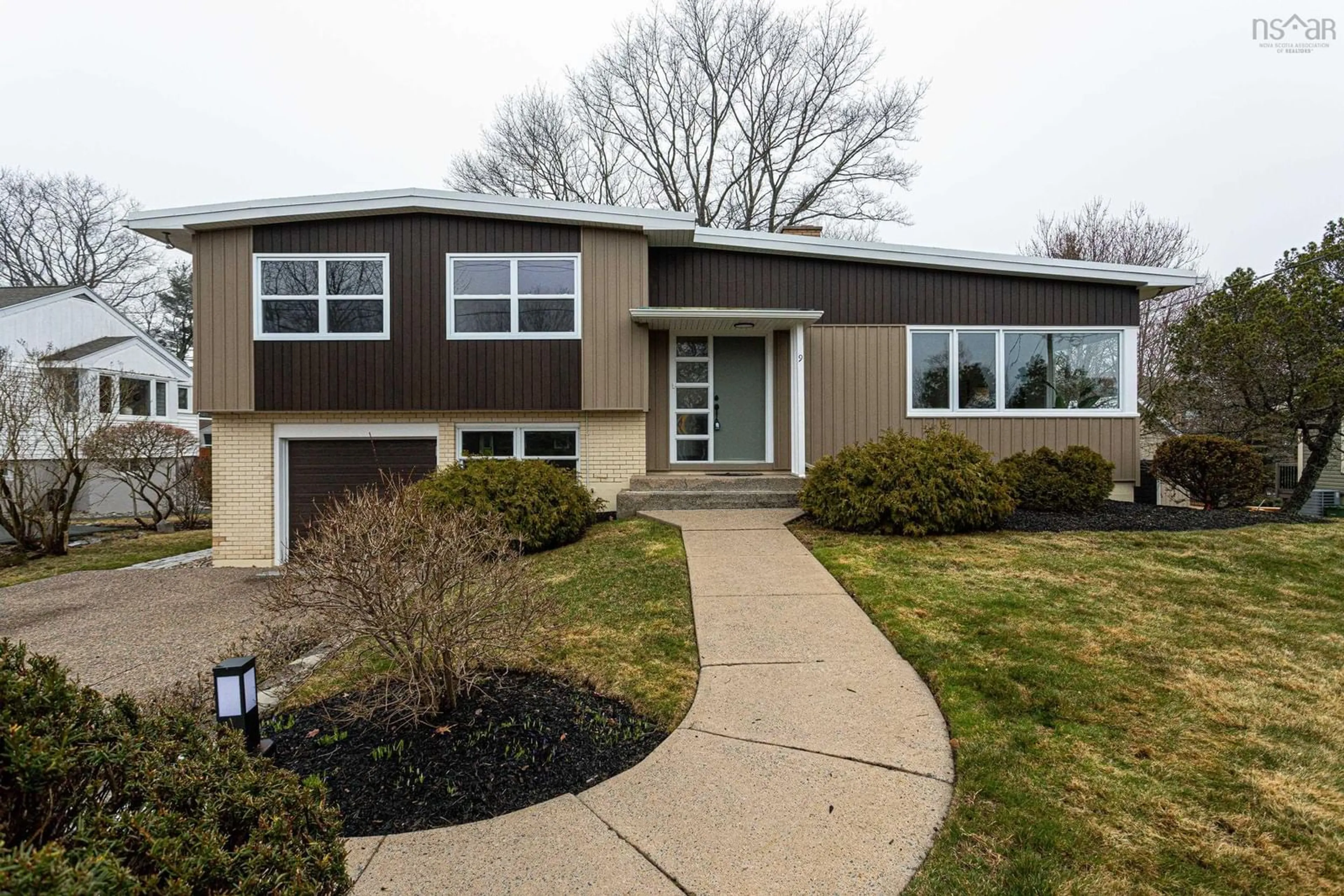 Home with vinyl exterior material, street for 9 Crestview Dr, Halifax Nova Scotia B3P 1G1