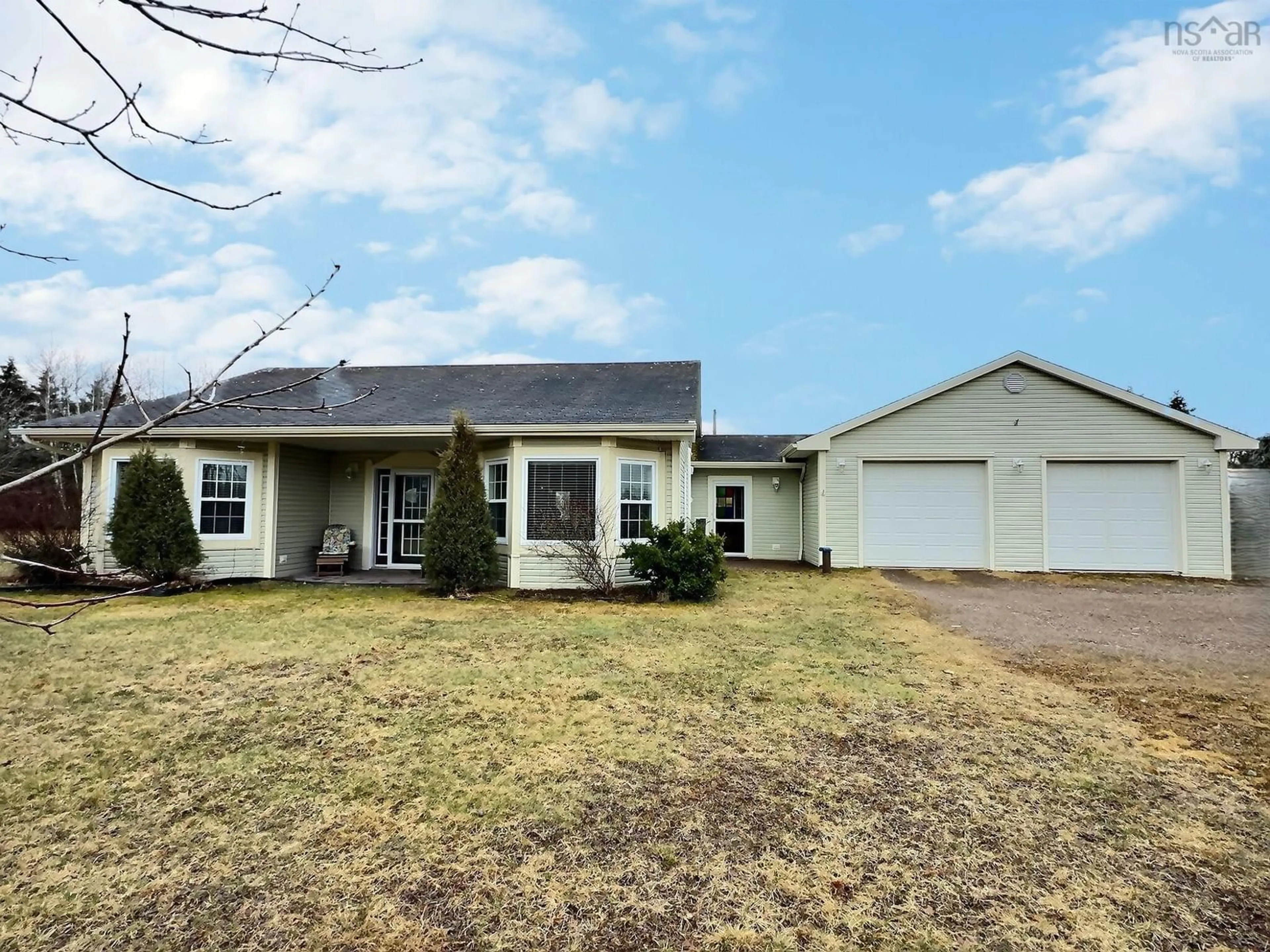 Home with vinyl exterior material, street for 10758 2 Hwy, Masstown Nova Scotia B0M 1G0