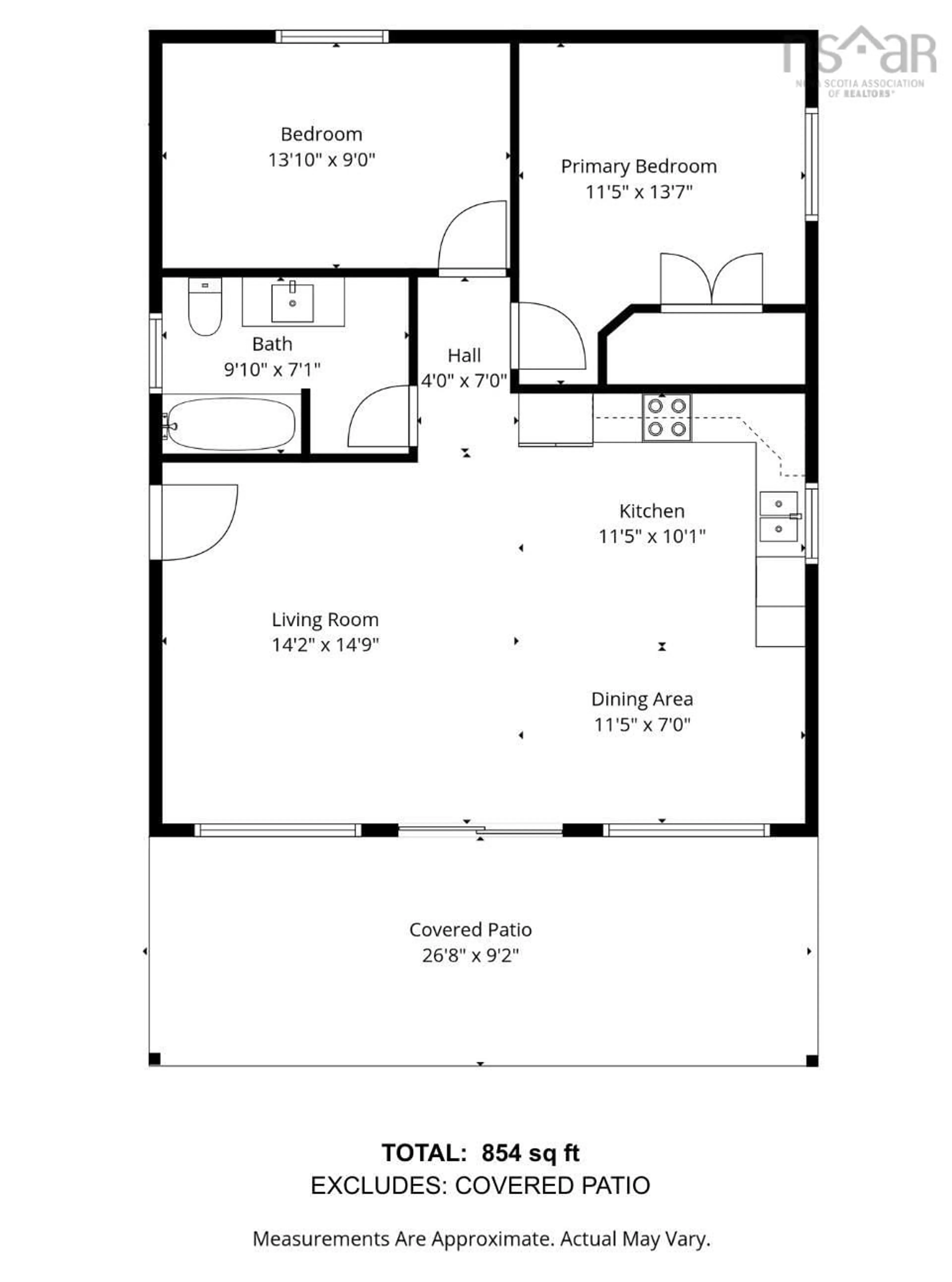 Floor plan for 162 North End Road, Sutherland Lake Nova Scotia B0M 1G0