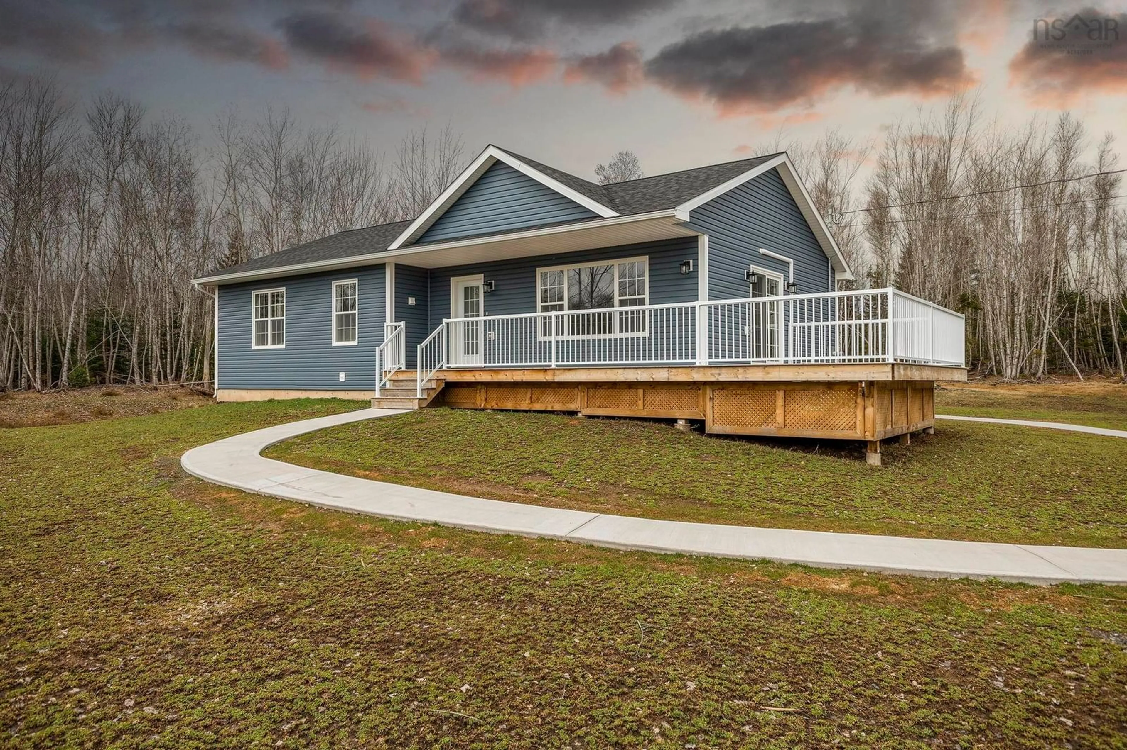 Home with vinyl exterior material, building for 134 Waterview Dr, Lyons Brook Nova Scotia B0K 1H0