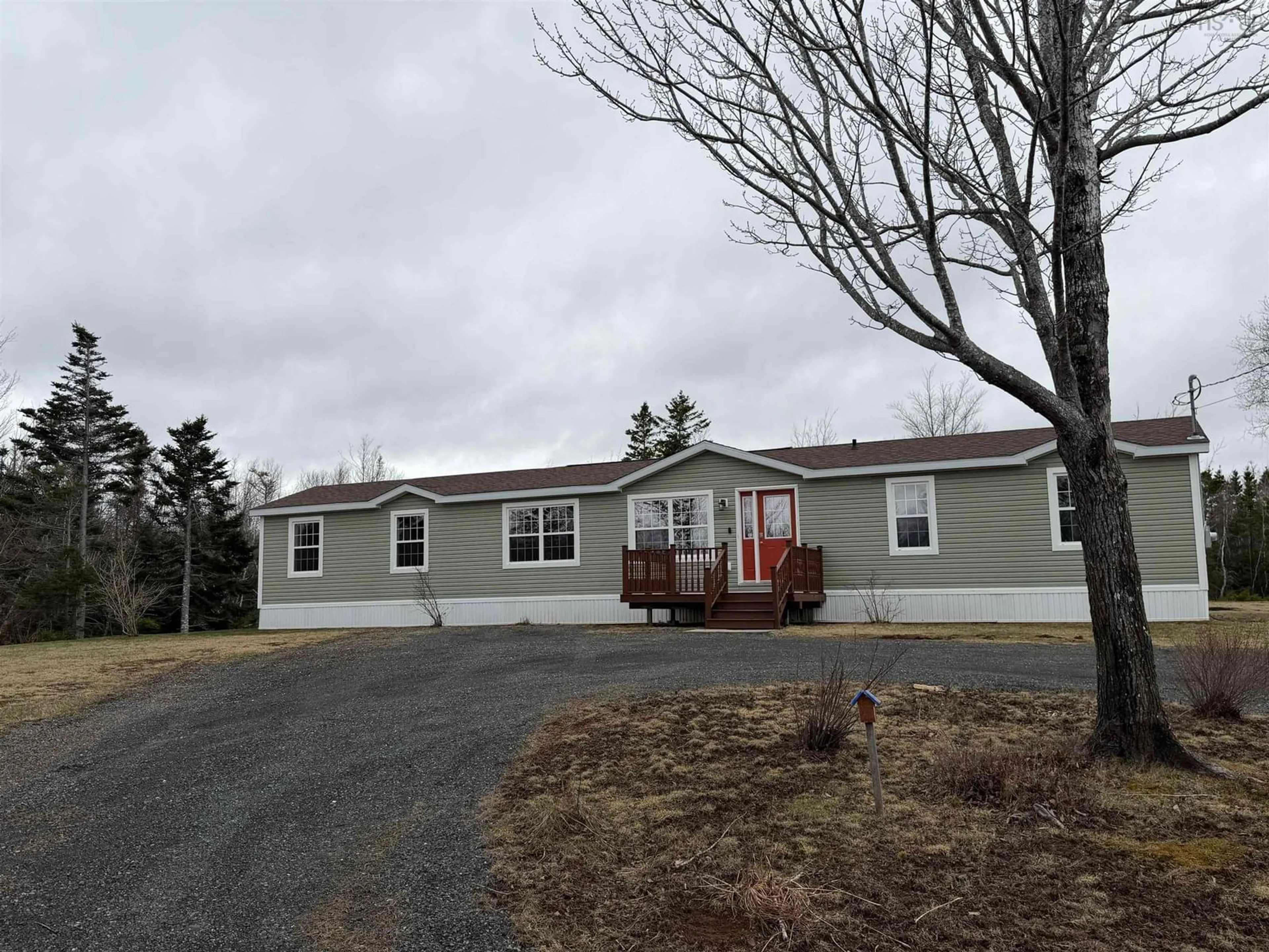 Home with vinyl exterior material, street for 1349 Arbuckle Rd, Lismore Nova Scotia B0K 1G0