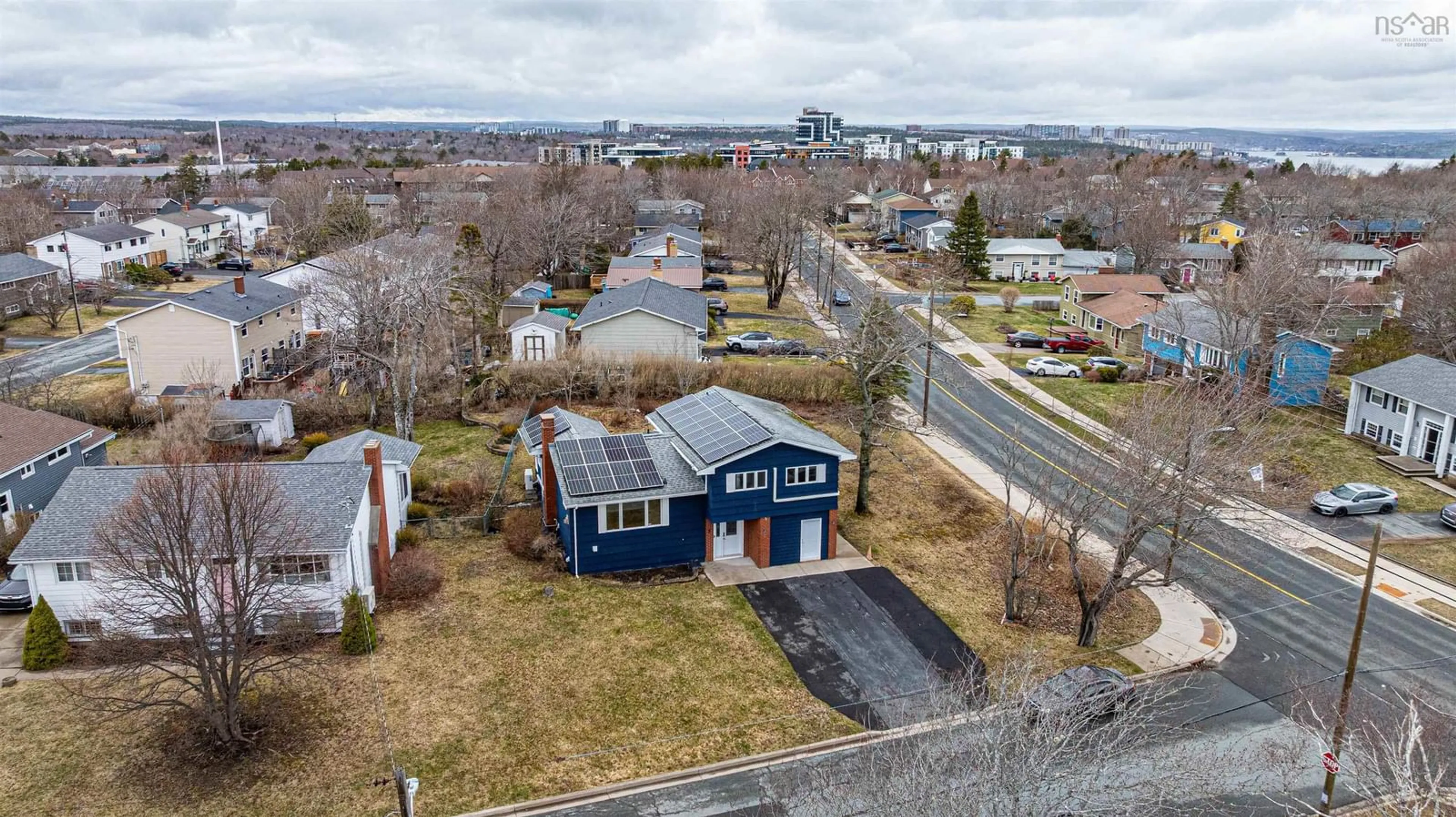 A pic from outside/outdoor area/front of a property/back of a property/a pic from drone, water/lake/river/ocean view for 1 Kingfisher Cres, Rockingham Nova Scotia B3M 3B1