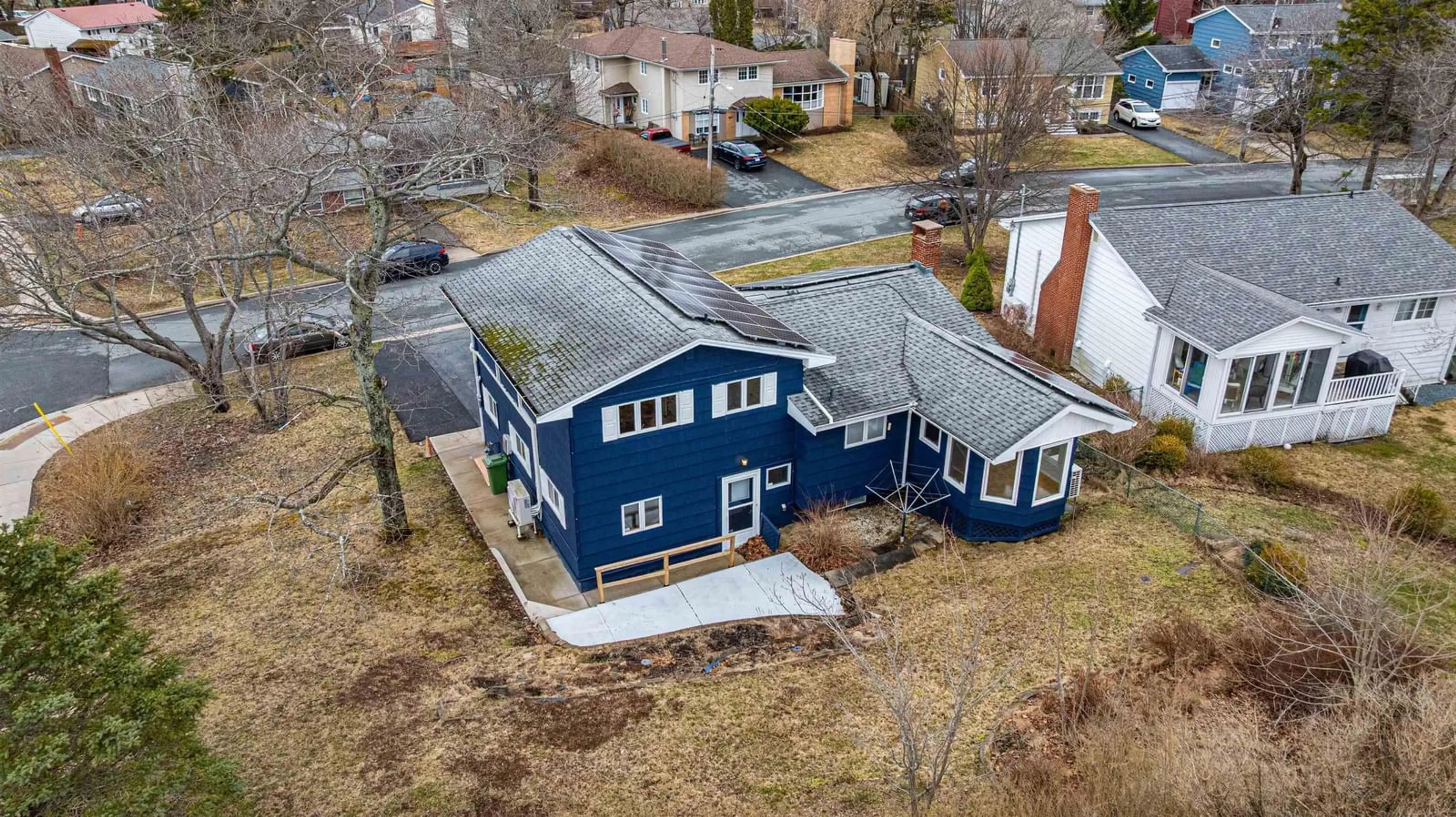 A pic from outside/outdoor area/front of a property/back of a property/a pic from drone, street for 1 Kingfisher Cres, Rockingham Nova Scotia B3M 3B1