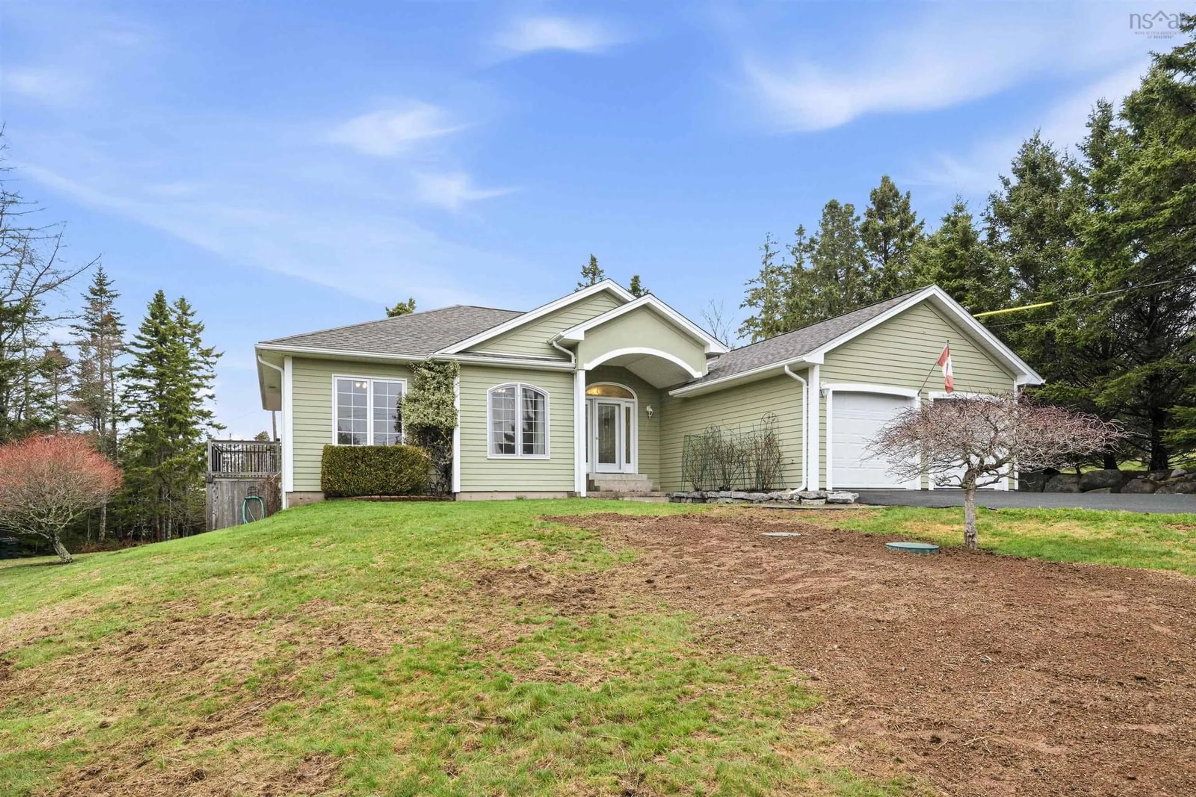 Home with vinyl exterior material, street for 2 Deer Run, Glen Haven Nova Scotia B3Z 2S4