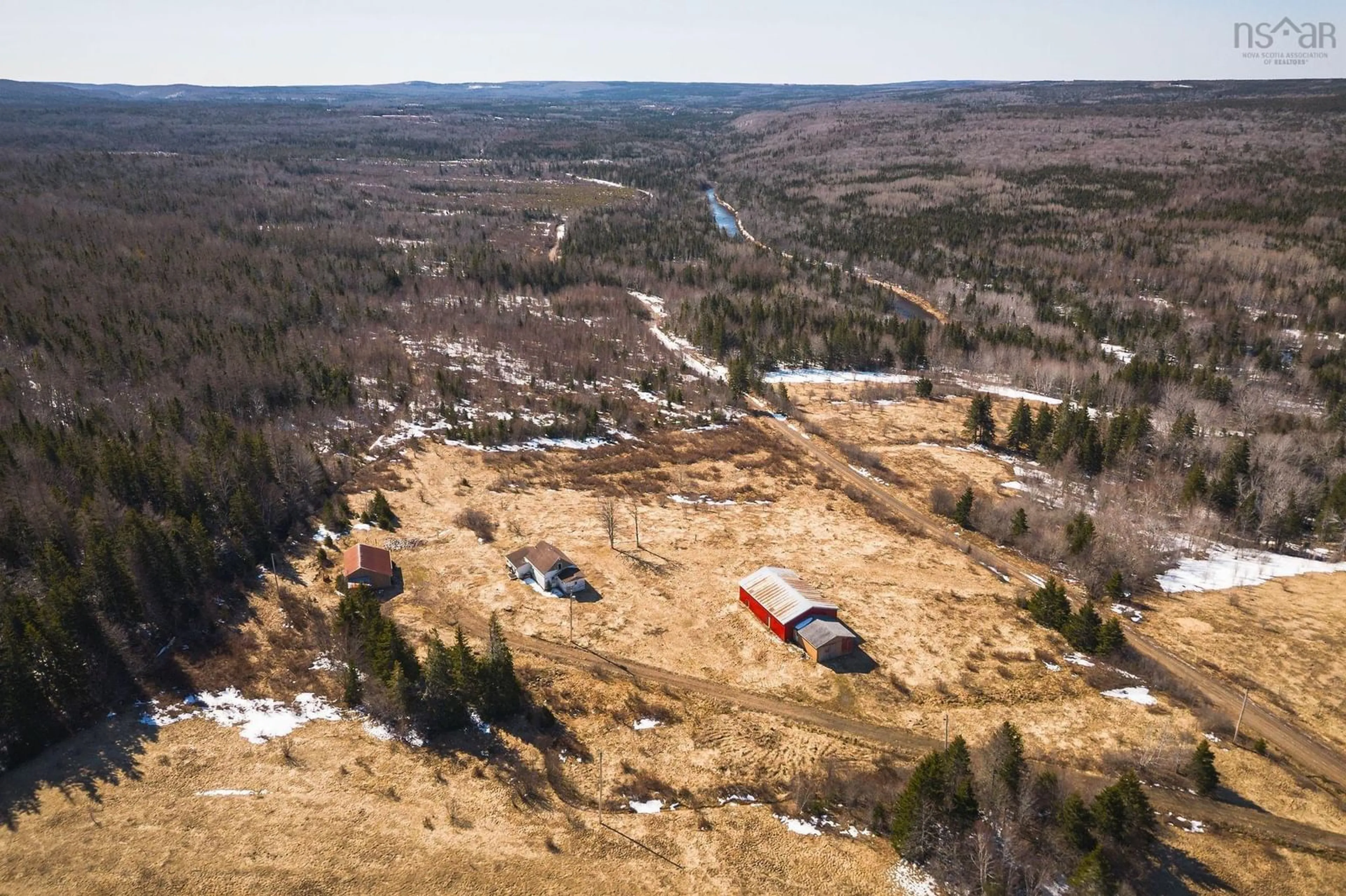A pic from outside/outdoor area/front of a property/back of a property/a pic from drone, unknown for 201 Macleod Settlement Rd, MacLeod Settlement Nova Scotia B0E 1P0