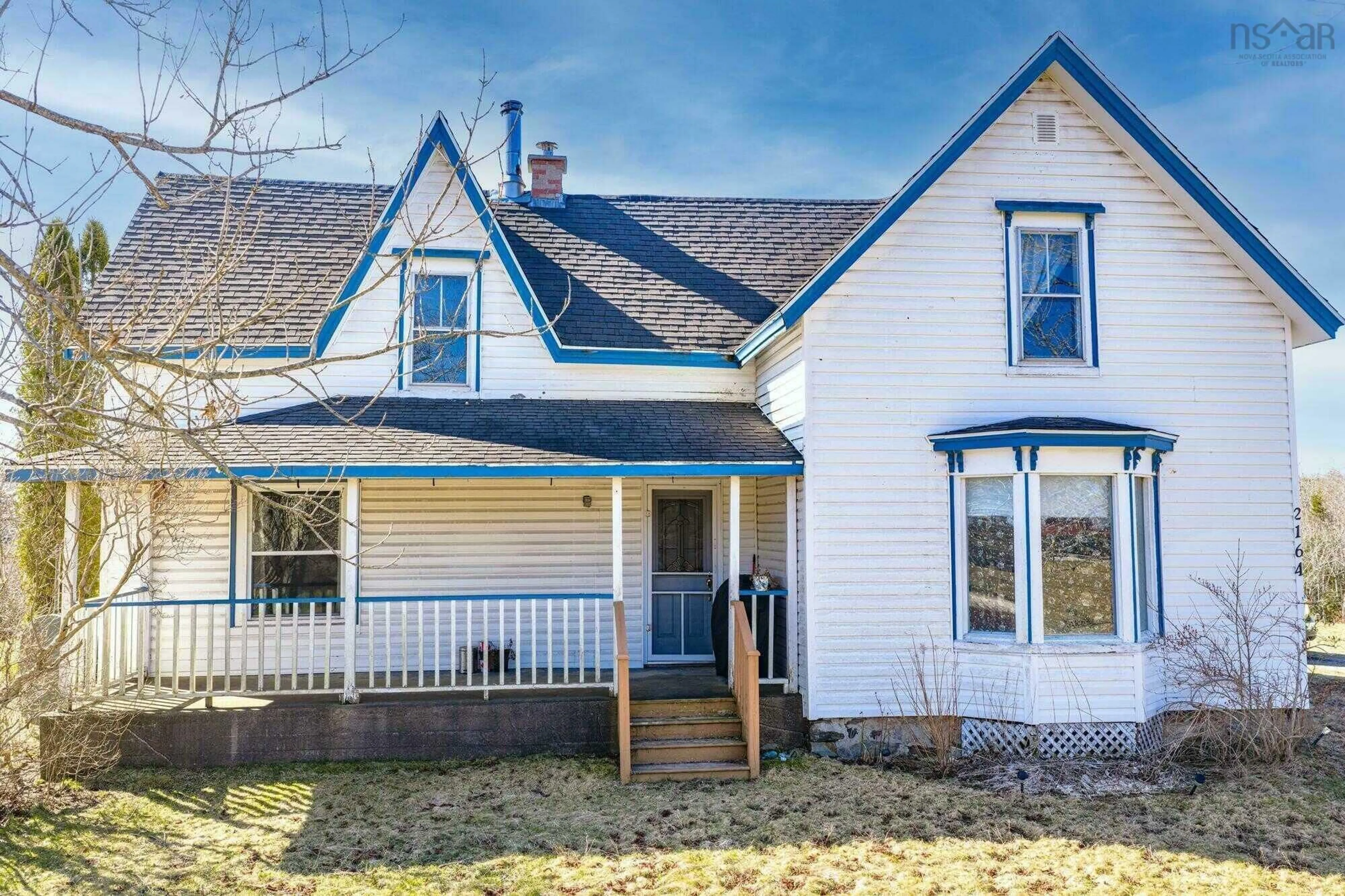 Home with vinyl exterior material, street for 2164 Ns-340, Deerfield Nova Scotia B5A 5N9