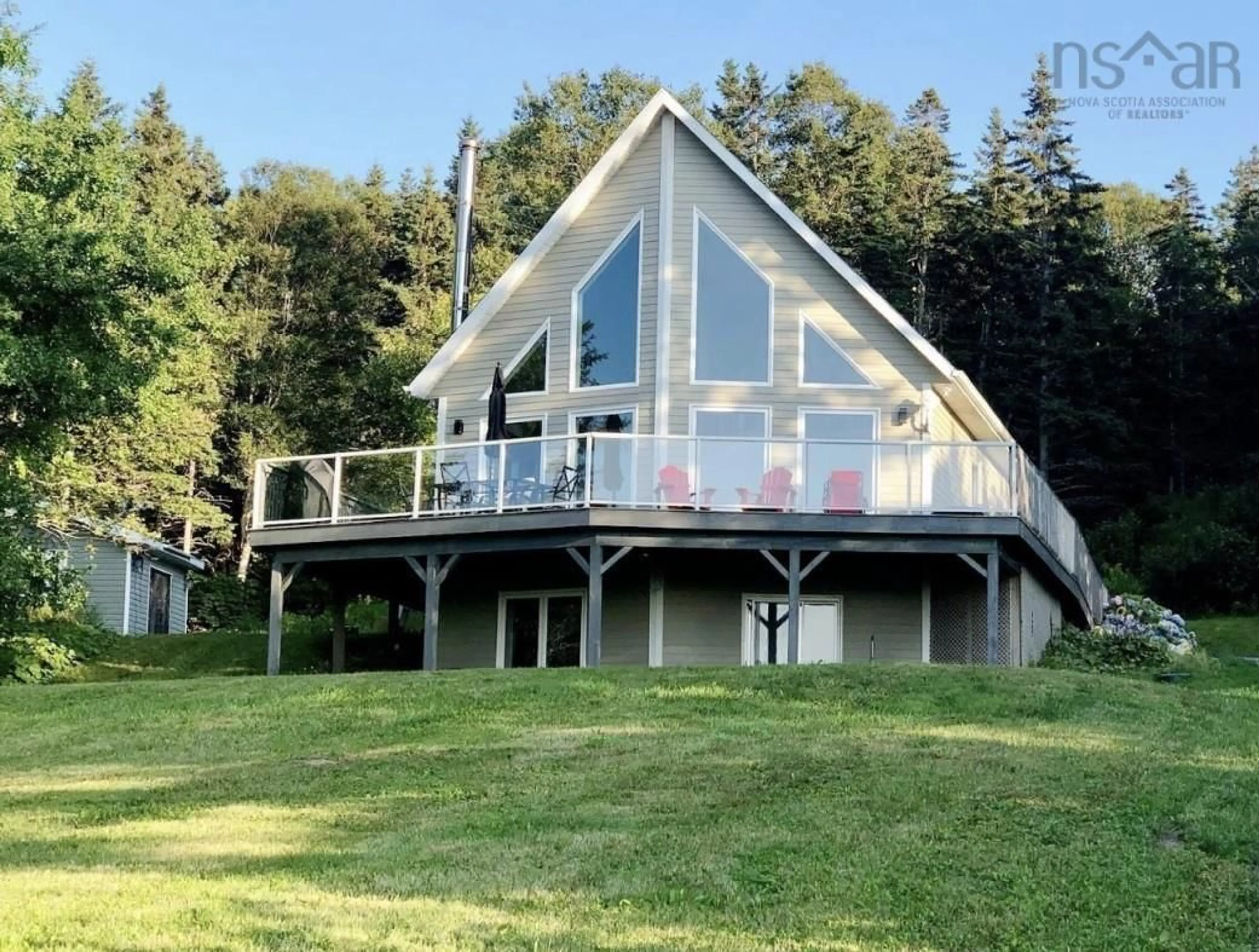 Home with vinyl exterior material, water/lake/river/ocean view for 368 Lakeshore Dr, Irish Cove Nova Scotia B0E 3B0