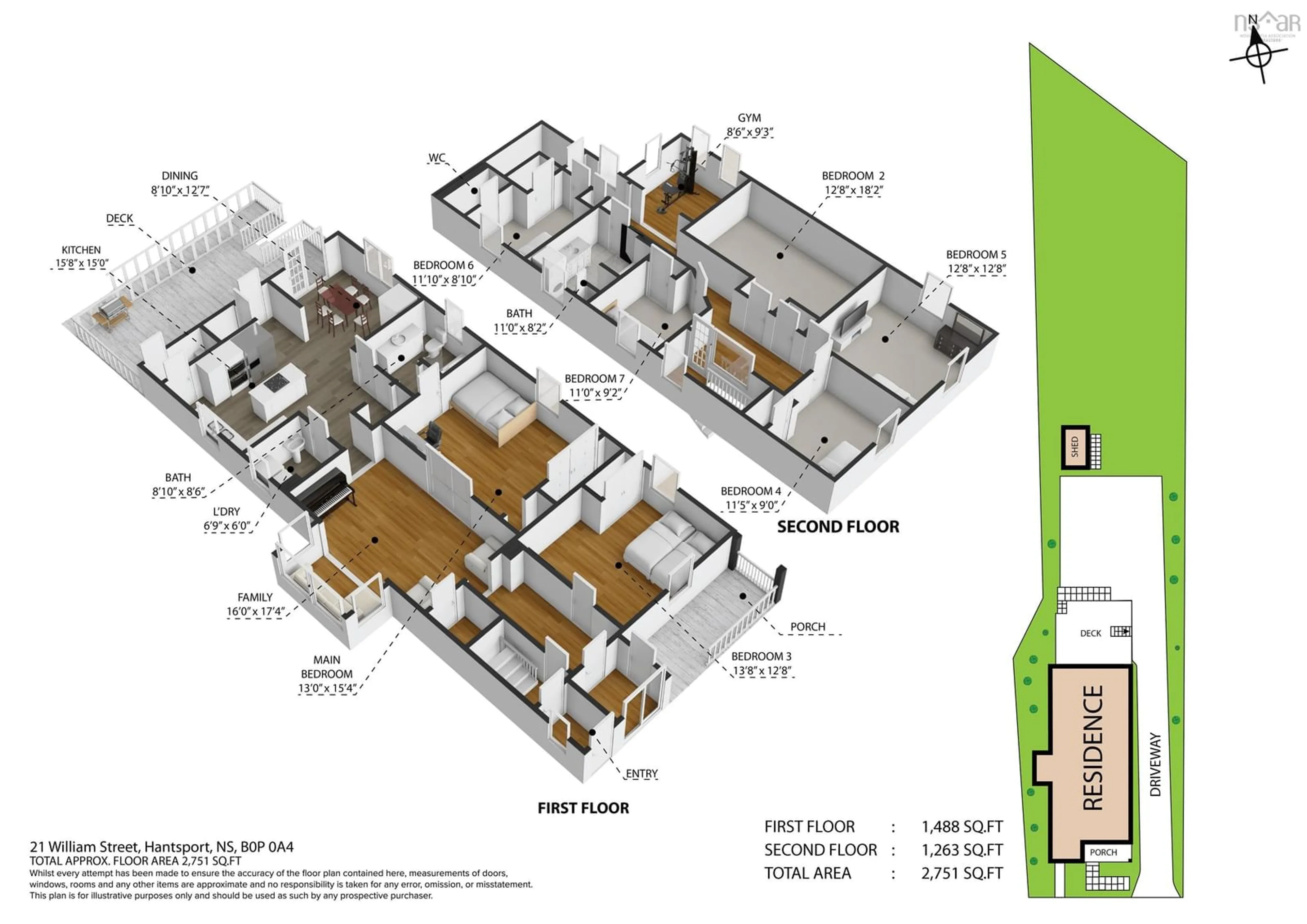 Floor plan for 21 William St, Hantsport Nova Scotia B0P 1P0