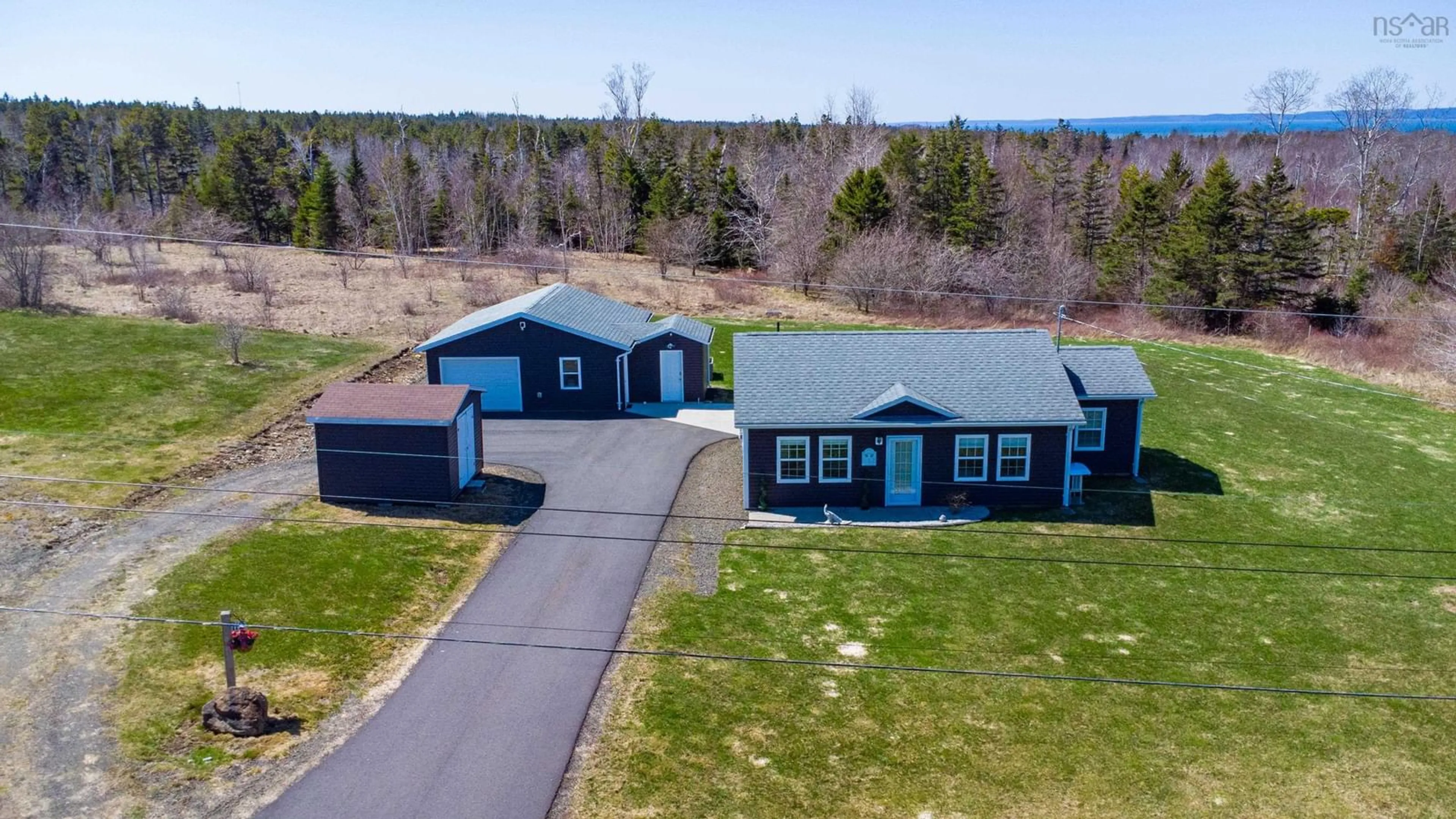 A pic from outside/outdoor area/front of a property/back of a property/a pic from drone, unknown for 112 North Range Cross Road, Barton Nova Scotia B0W 1H0