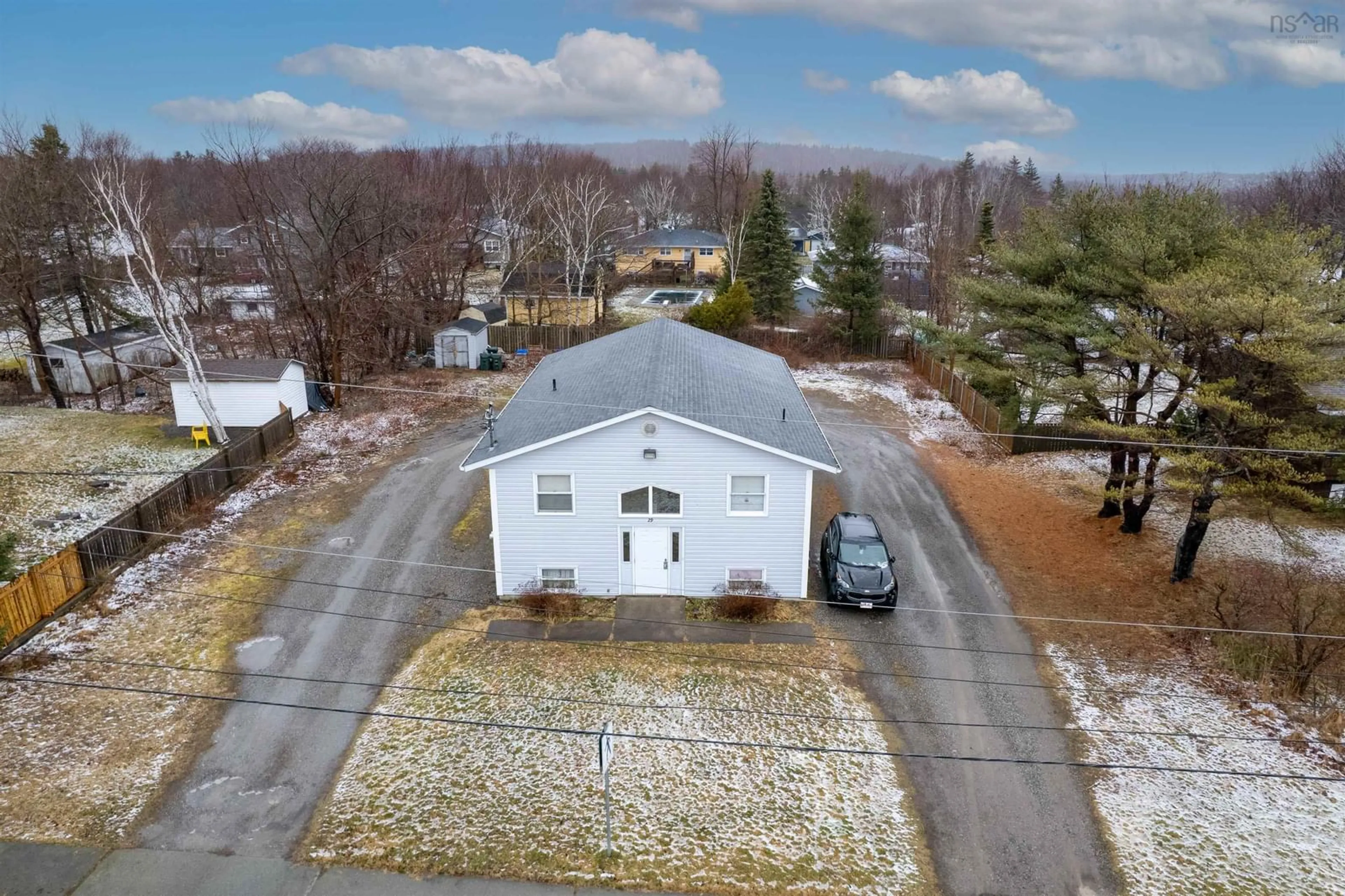 A pic from outside/outdoor area/front of a property/back of a property/a pic from drone, unknown for 29 Quilty Ave, North Sydney Nova Scotia B2A 3P9