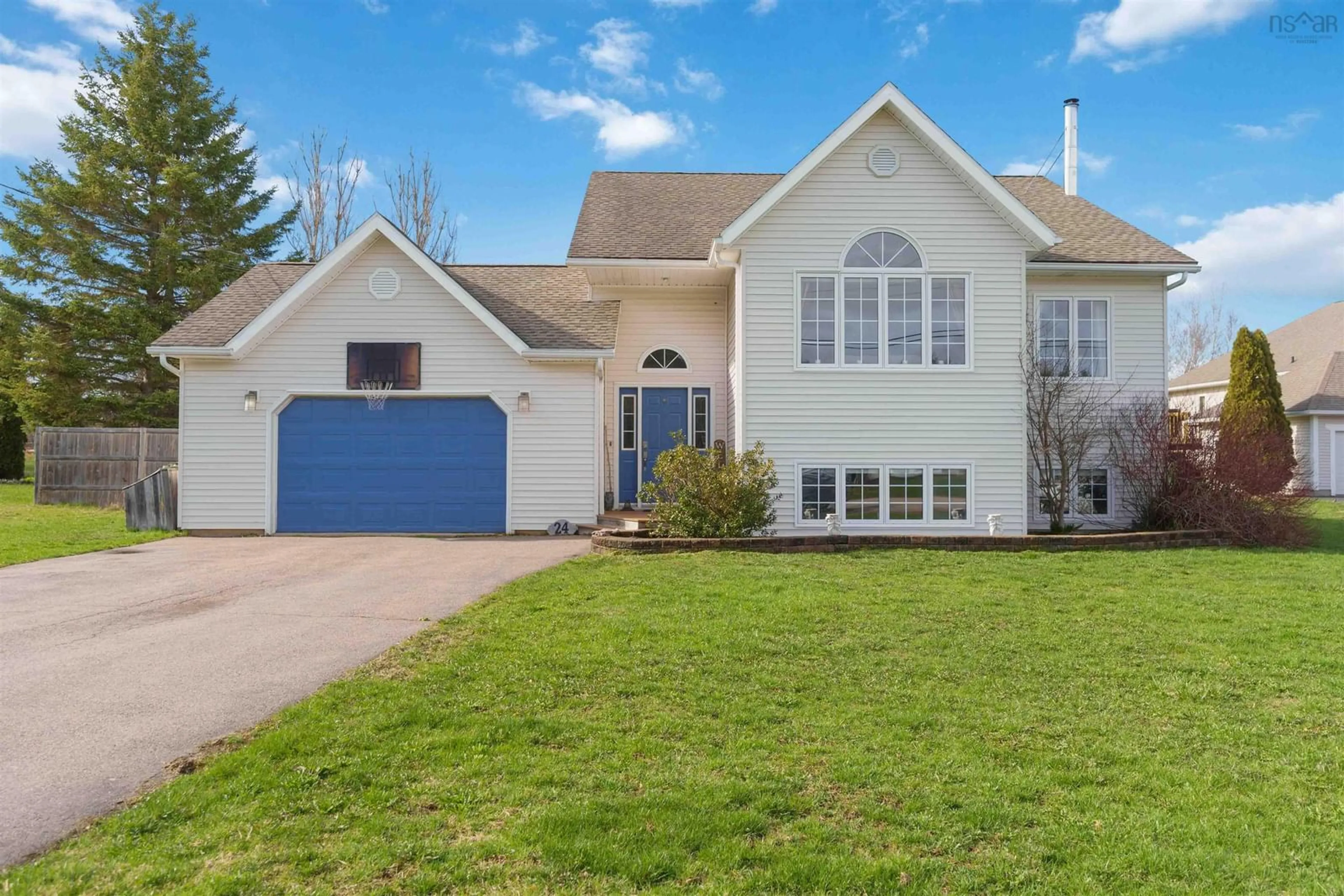 Home with vinyl exterior material, street for 24 Rivercrest Lane, Greenwood Nova Scotia B0P 1R0