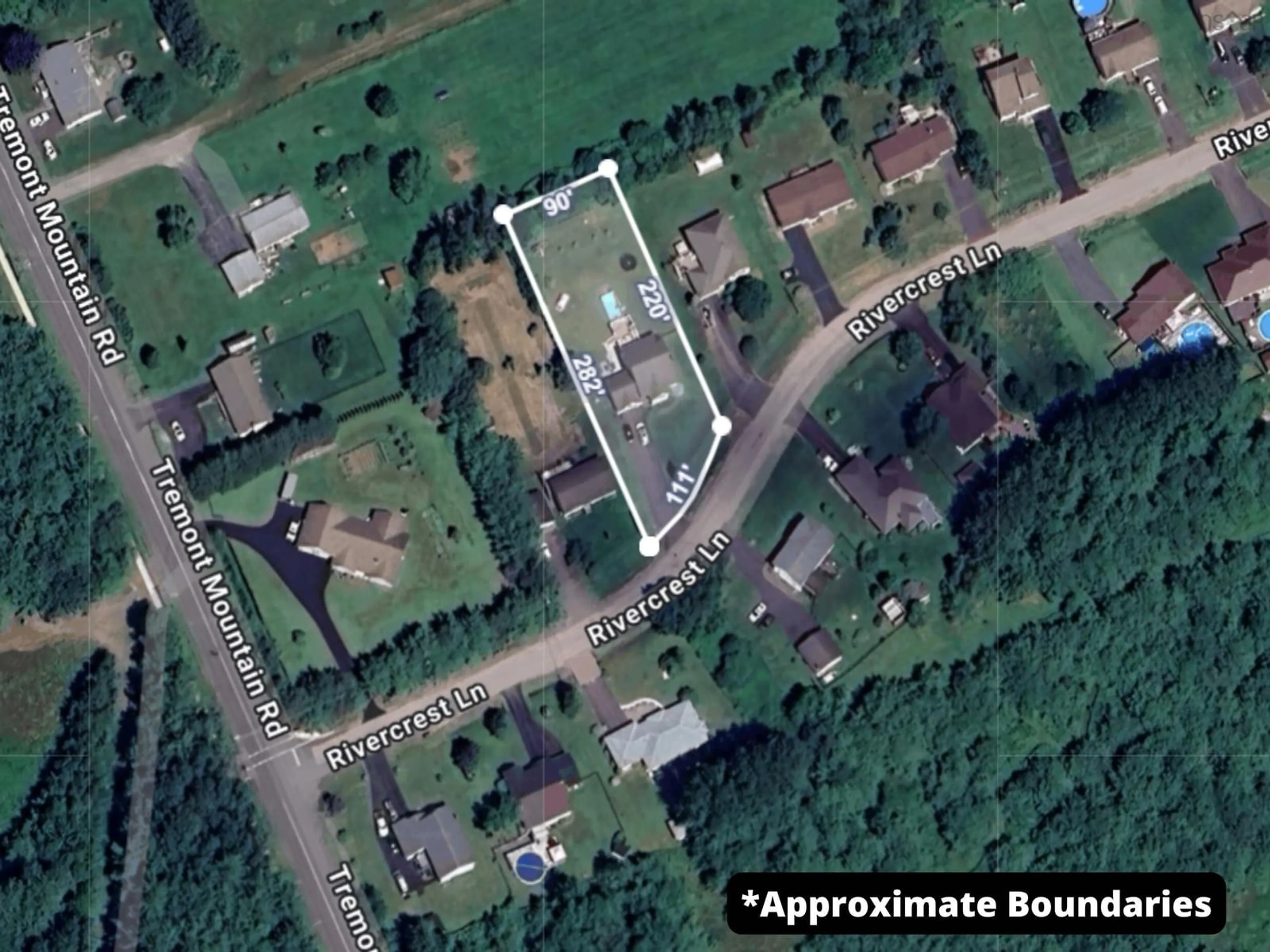 A pic from outside/outdoor area/front of a property/back of a property/a pic from drone, street for 24 Rivercrest Lane, Greenwood Nova Scotia B0P 1R0