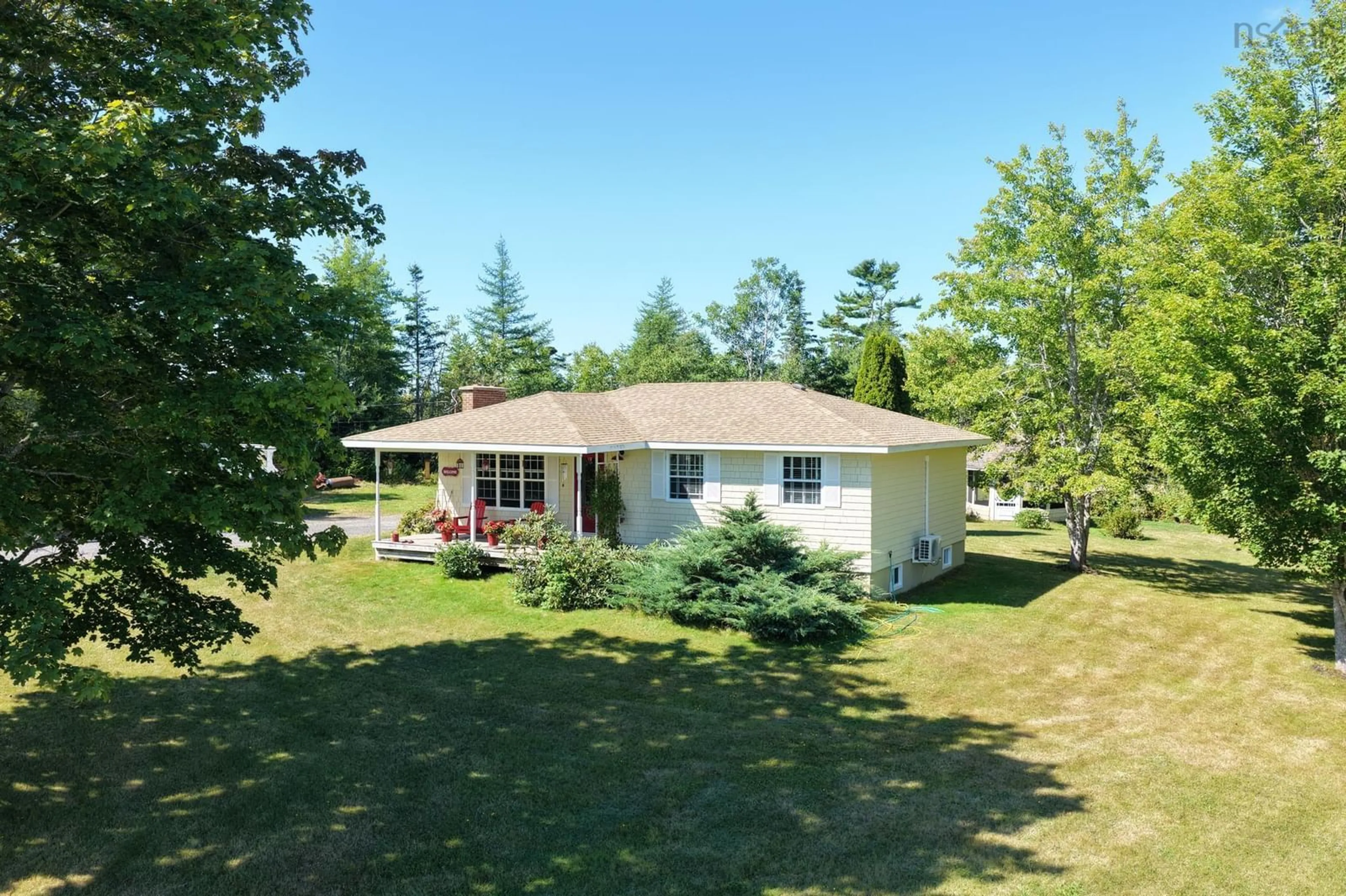 A pic from outside/outdoor area/front of a property/back of a property/a pic from drone, water/lake/river/ocean view for 482 Intervale Rd, Rock Elm Nova Scotia B1K 1T5