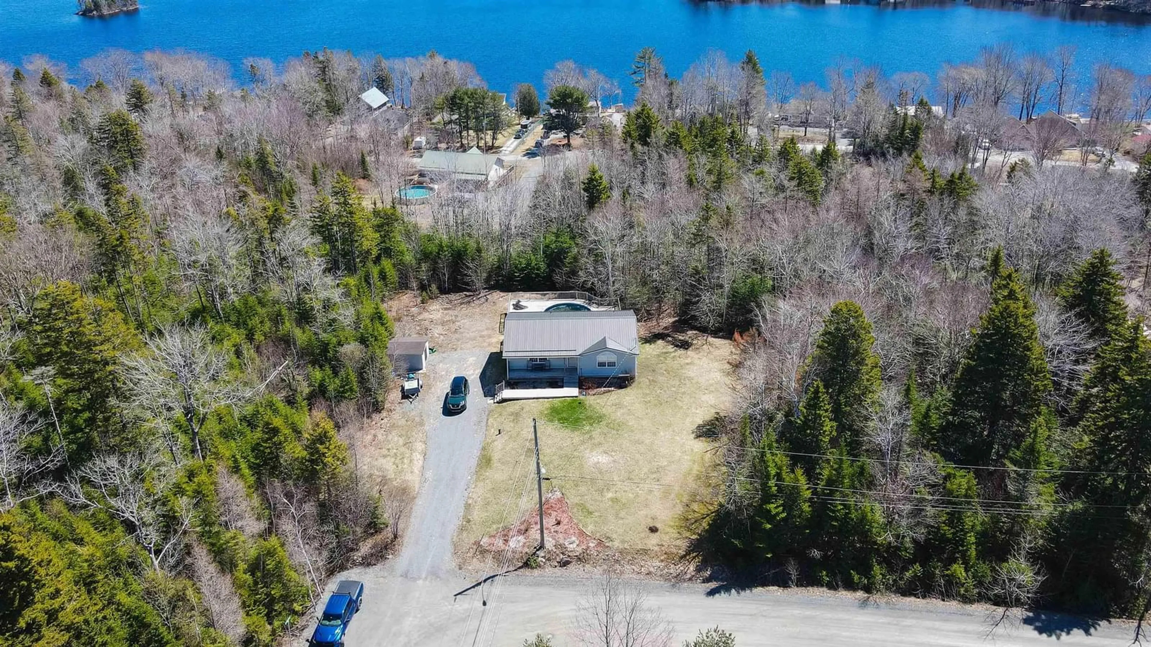A pic from outside/outdoor area/front of a property/back of a property/a pic from drone, water/lake/river/ocean view for Rainbow Dr #1, Mount Uniacke Nova Scotia B0N 1Z0