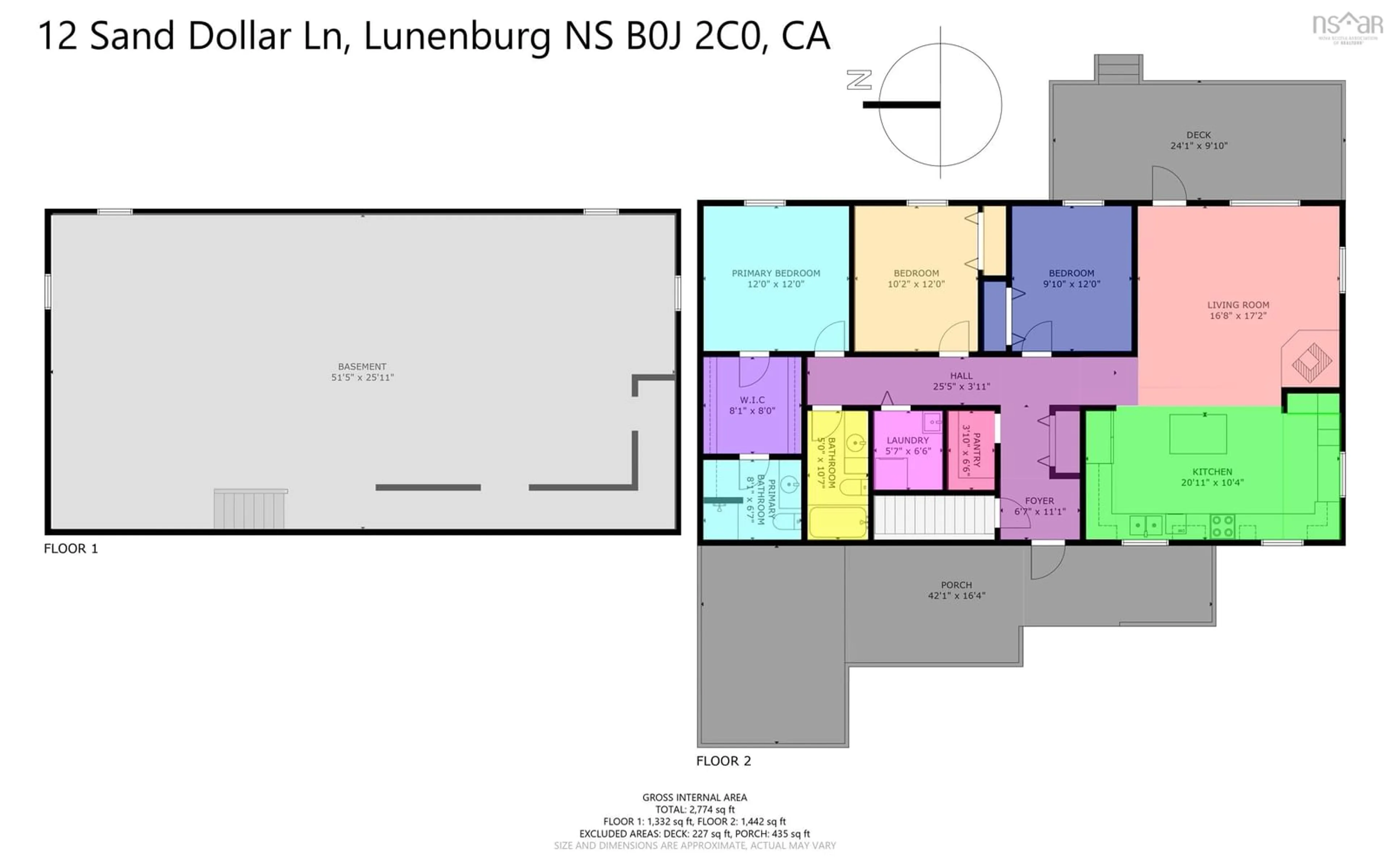 Floor plan for 12 Sand Dollar Lane, Second Peninsula Nova Scotia B0J 2C0