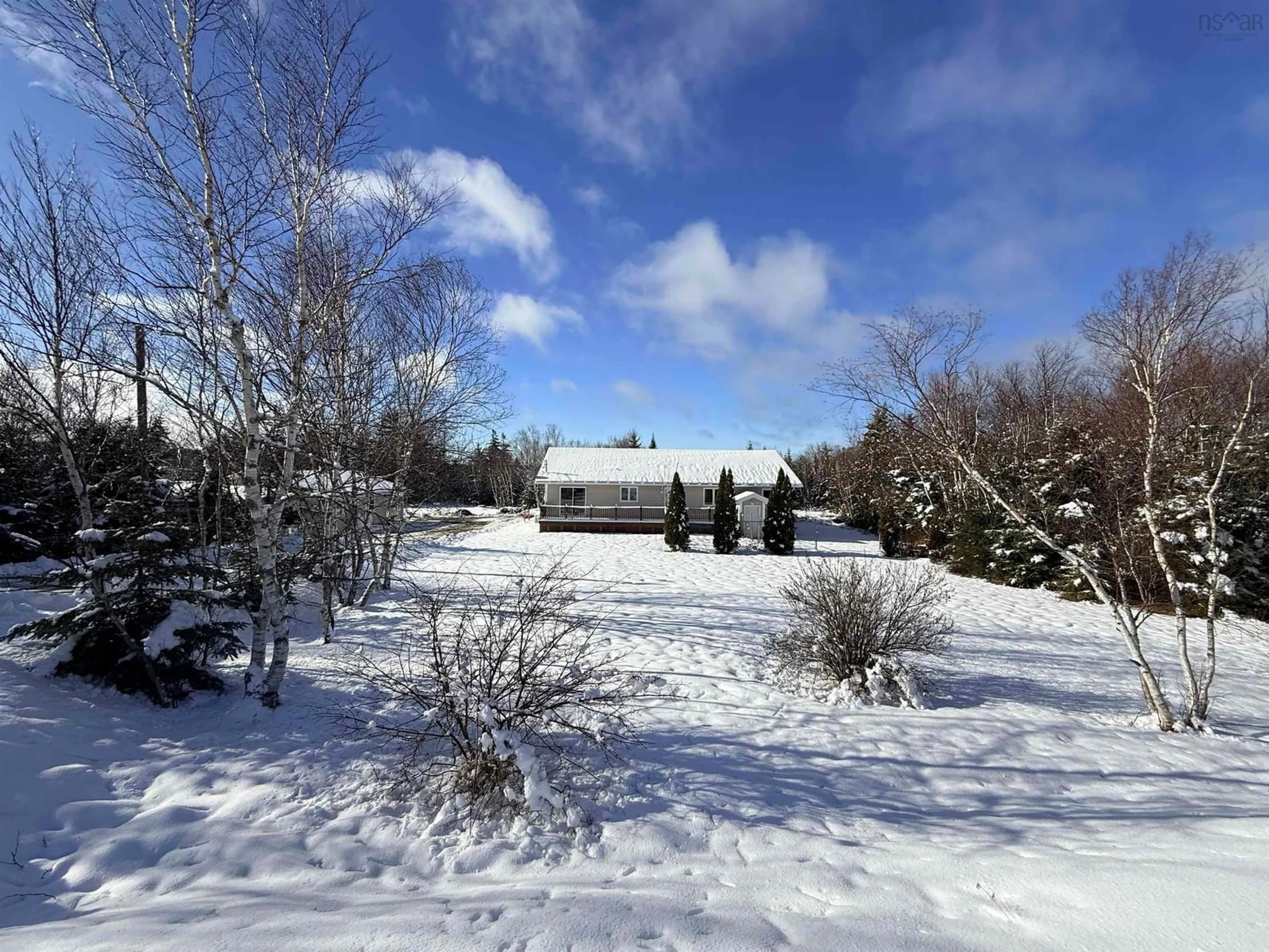 A pic from outside/outdoor area/front of a property/back of a property/a pic from drone, mountain view for 103 Paradise Rd, Albert Bridge Nova Scotia B1K 3R4