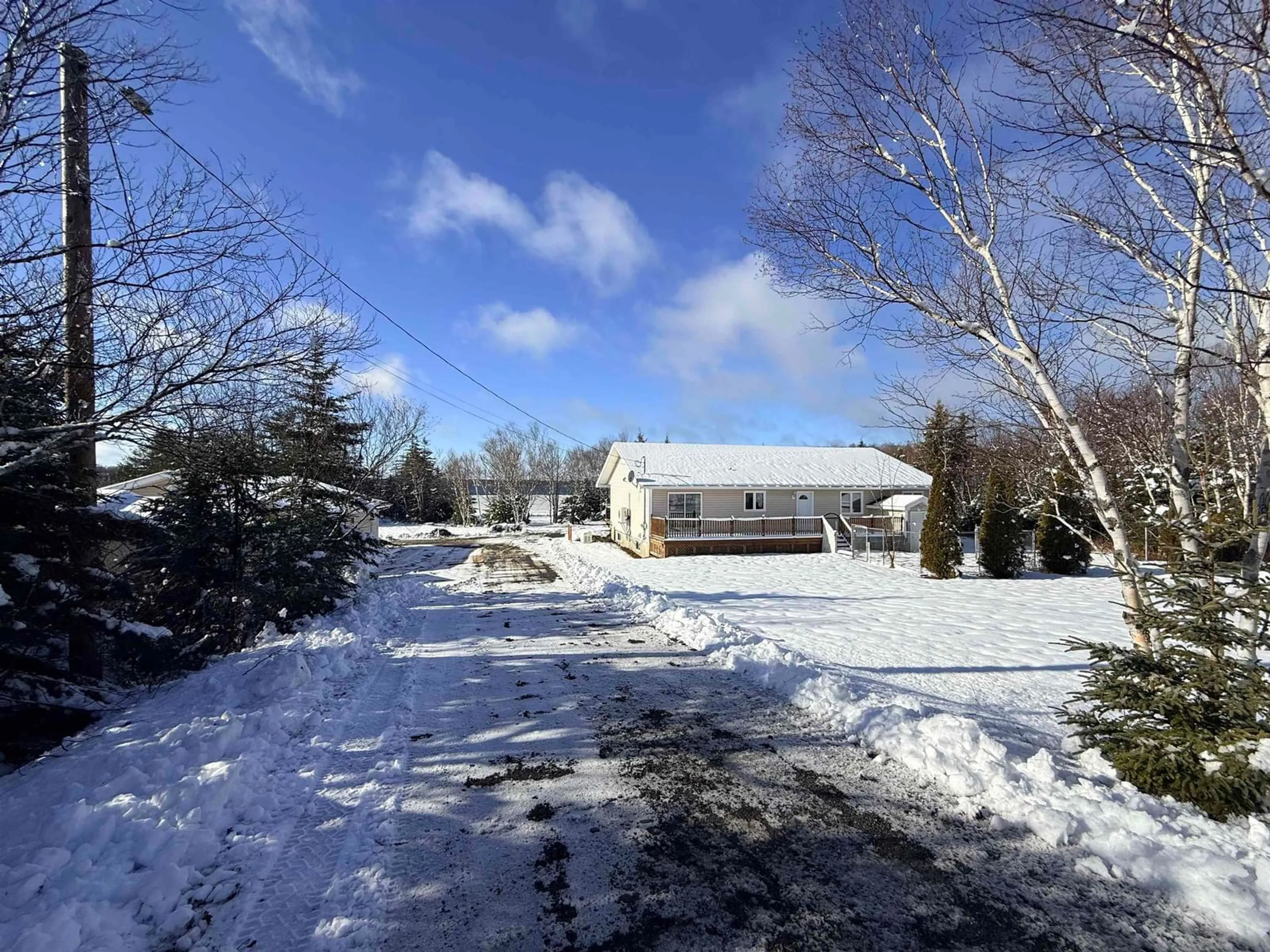 A pic from outside/outdoor area/front of a property/back of a property/a pic from drone, unknown for 103 Paradise Rd, Albert Bridge Nova Scotia B1K 3R4
