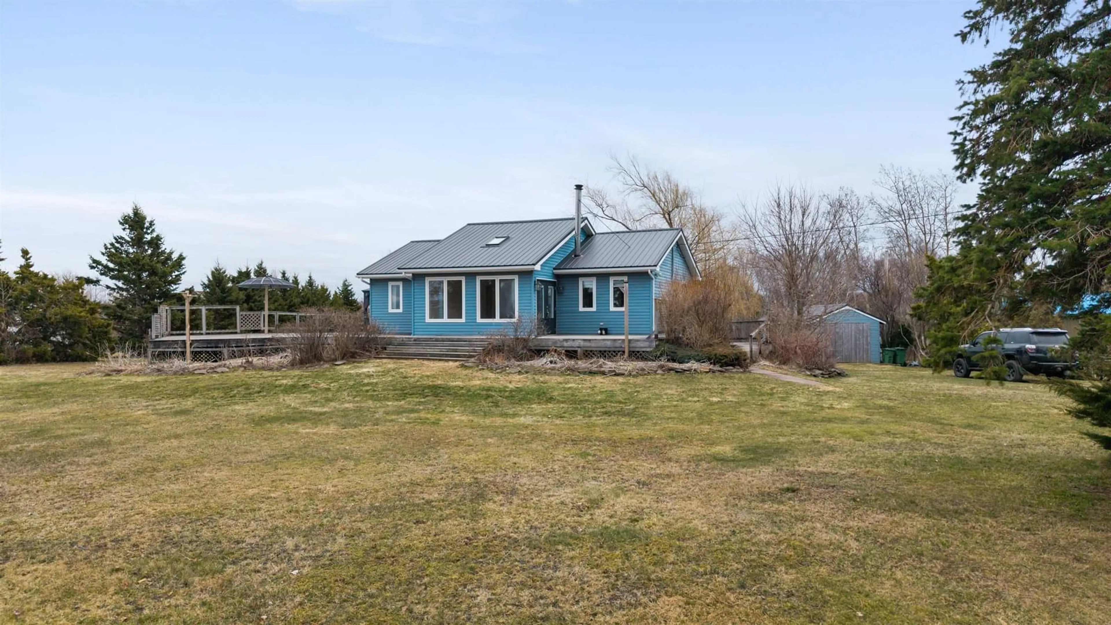 A pic from outside/outdoor area/front of a property/back of a property/a pic from drone, water/lake/river/ocean view for 30 Semple Creek Rd, Brule Nova Scotia B0K 1V0