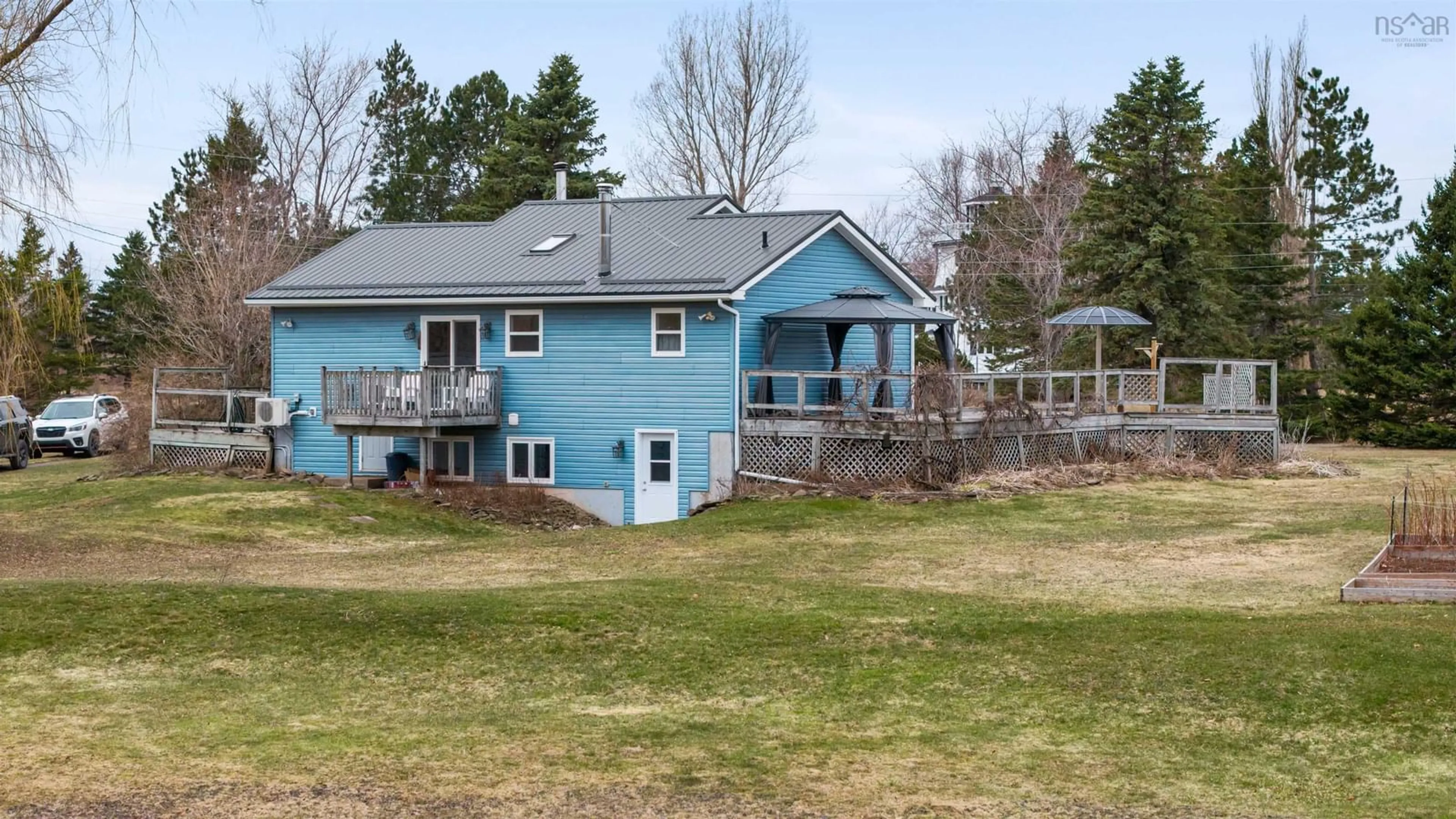 A pic from outside/outdoor area/front of a property/back of a property/a pic from drone, water/lake/river/ocean view for 30 Semple Creek Rd, Brule Nova Scotia B0K 1V0