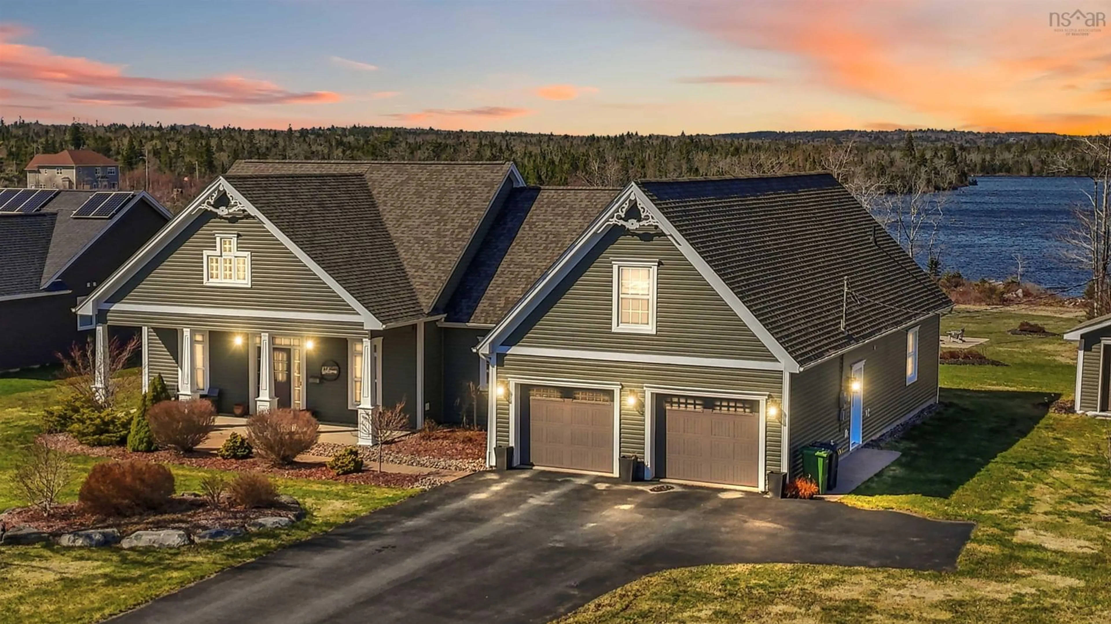 Home with vinyl exterior material, mountain view for 316 Gammon Lake Dr, Lawrencetown Nova Scotia B2Z 1T9