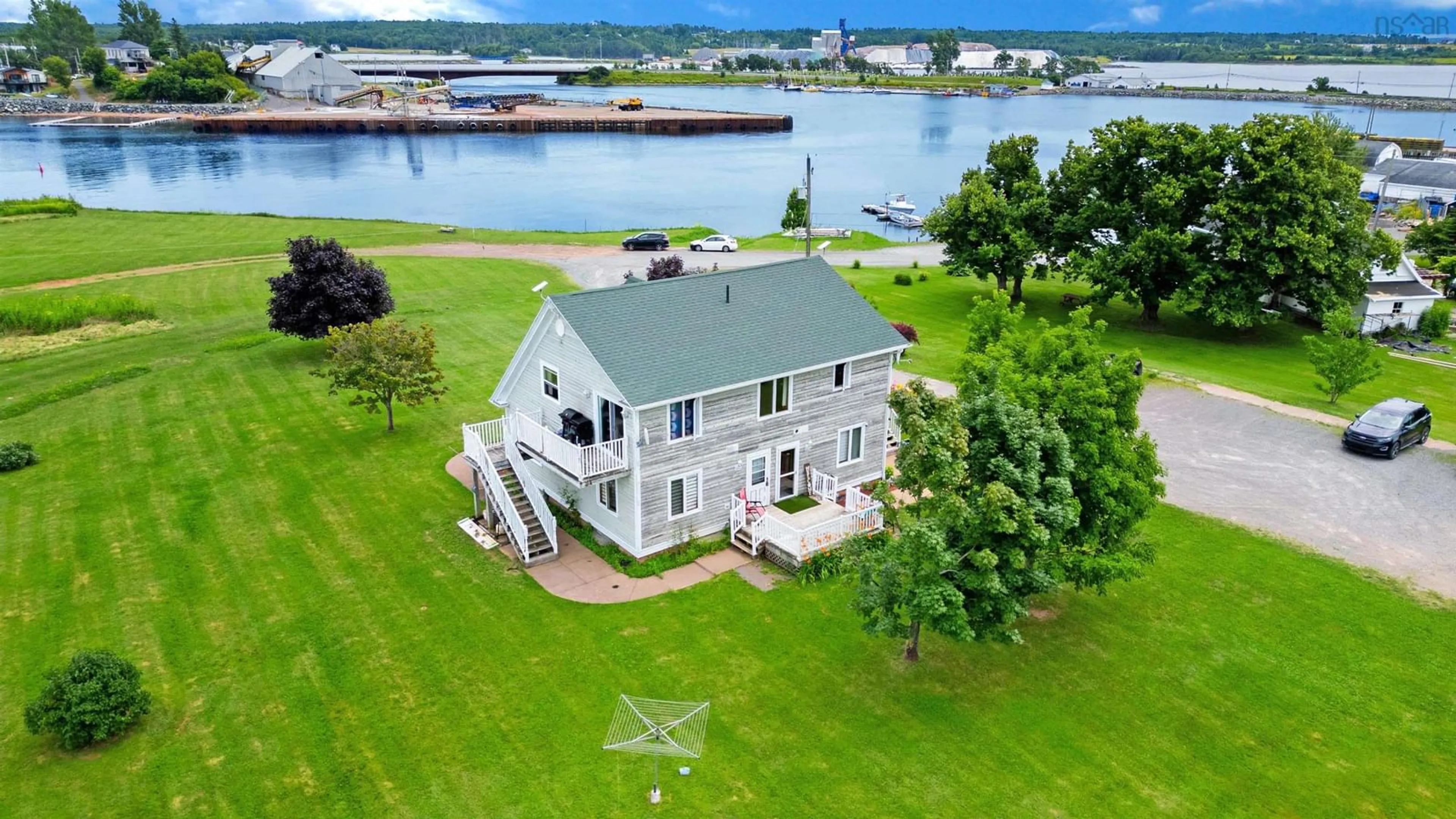 A pic from outside/outdoor area/front of a property/back of a property/a pic from drone, water/lake/river/ocean view for 119 Brickyard Rd, Pugwash Nova Scotia B0K 1L0