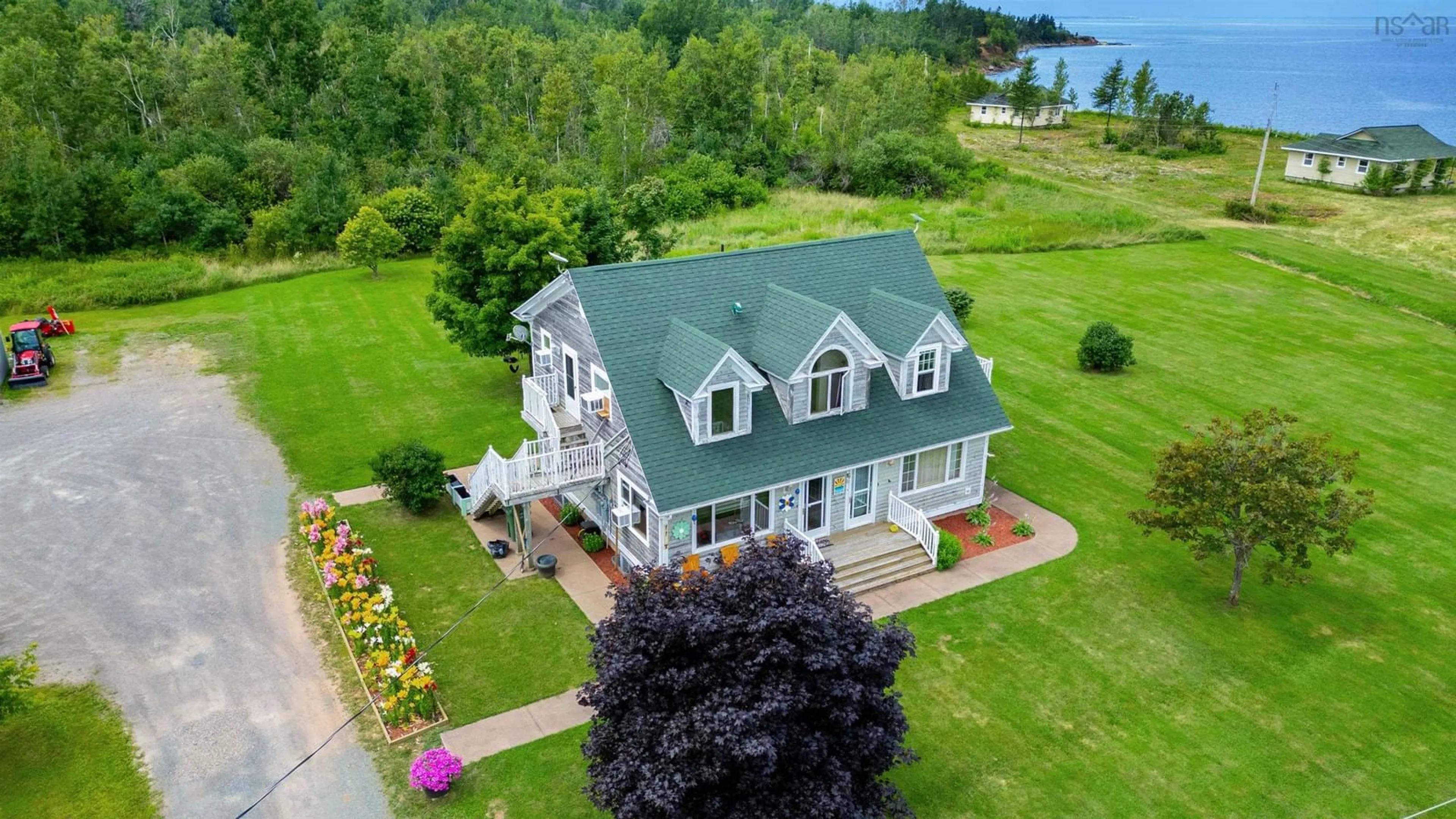 A pic from outside/outdoor area/front of a property/back of a property/a pic from drone, water/lake/river/ocean view for 119 Brickyard Rd, Pugwash Nova Scotia B0K 1L0