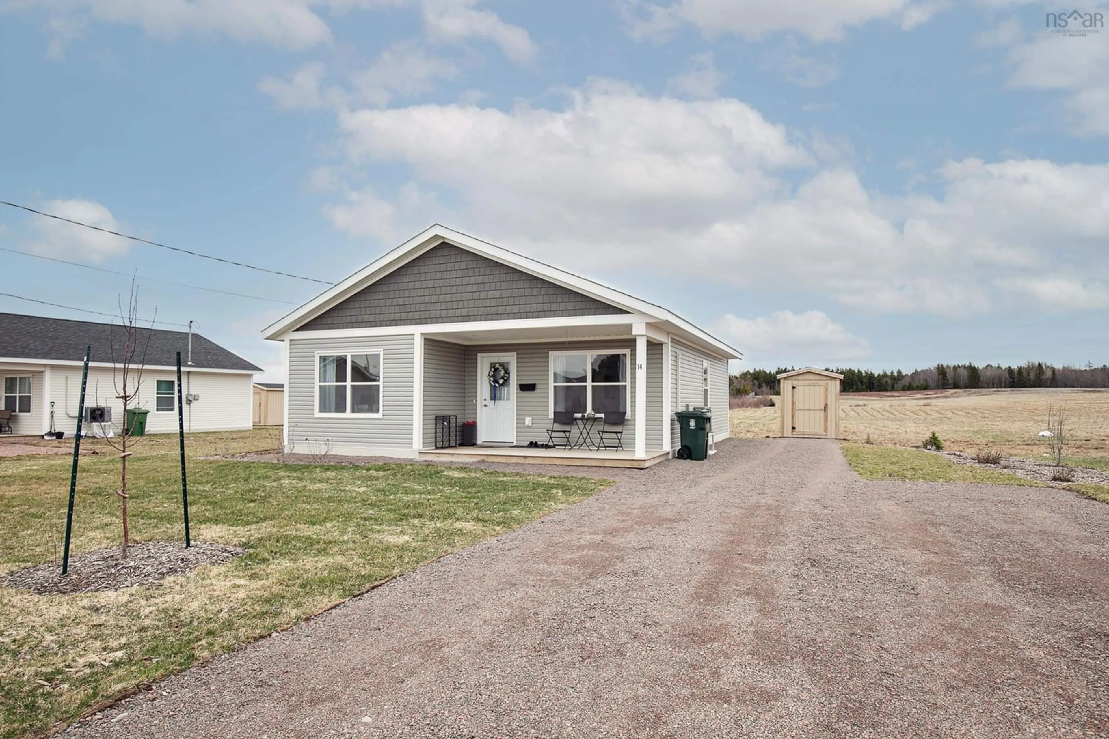 Home with vinyl exterior material, building for 14 Fleming St, Amherst Nova Scotia B4H 0C3