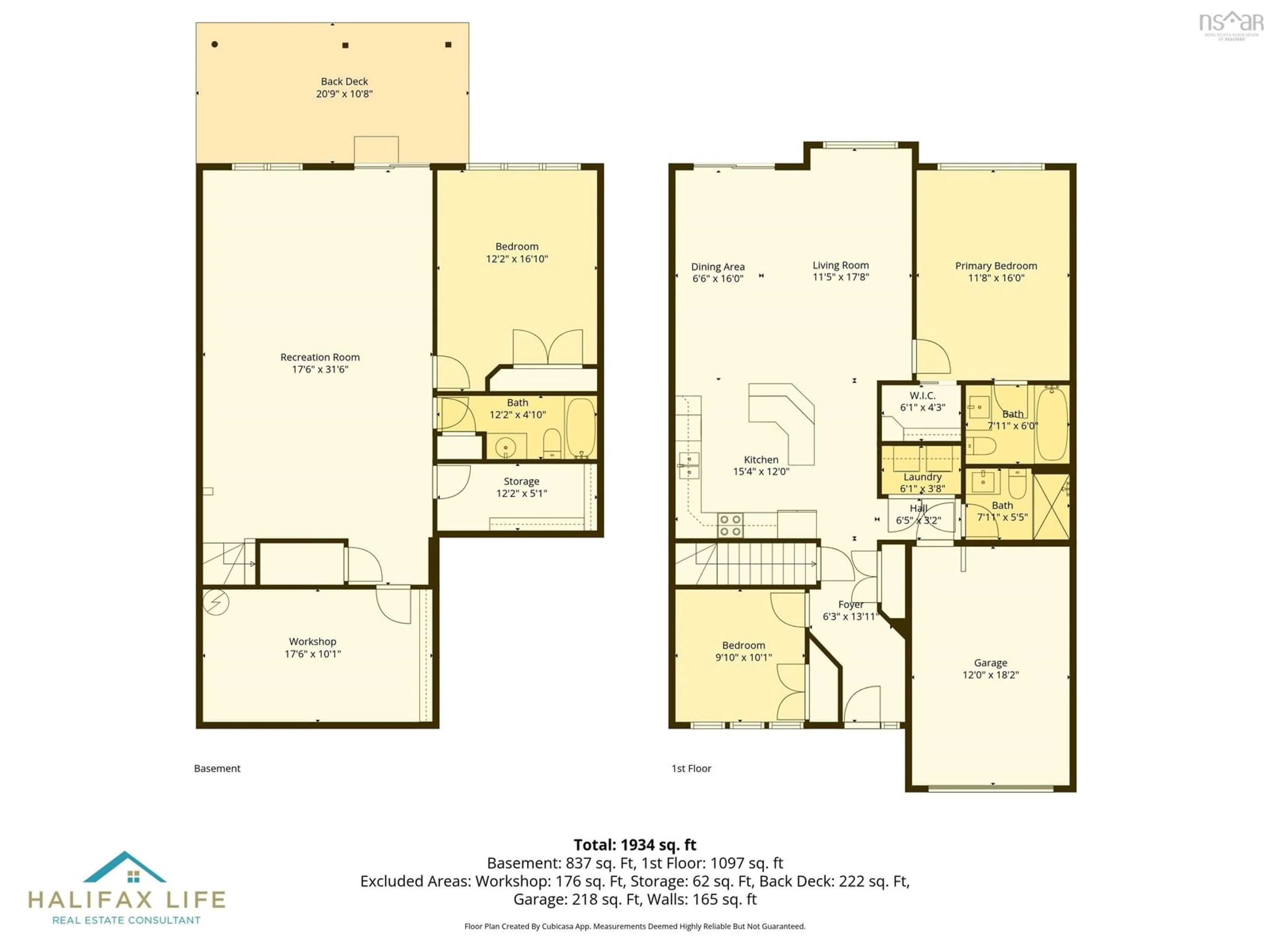 Floor plan for 44 Kirkwood Crt, Bedford Nova Scotia B4A 0A8