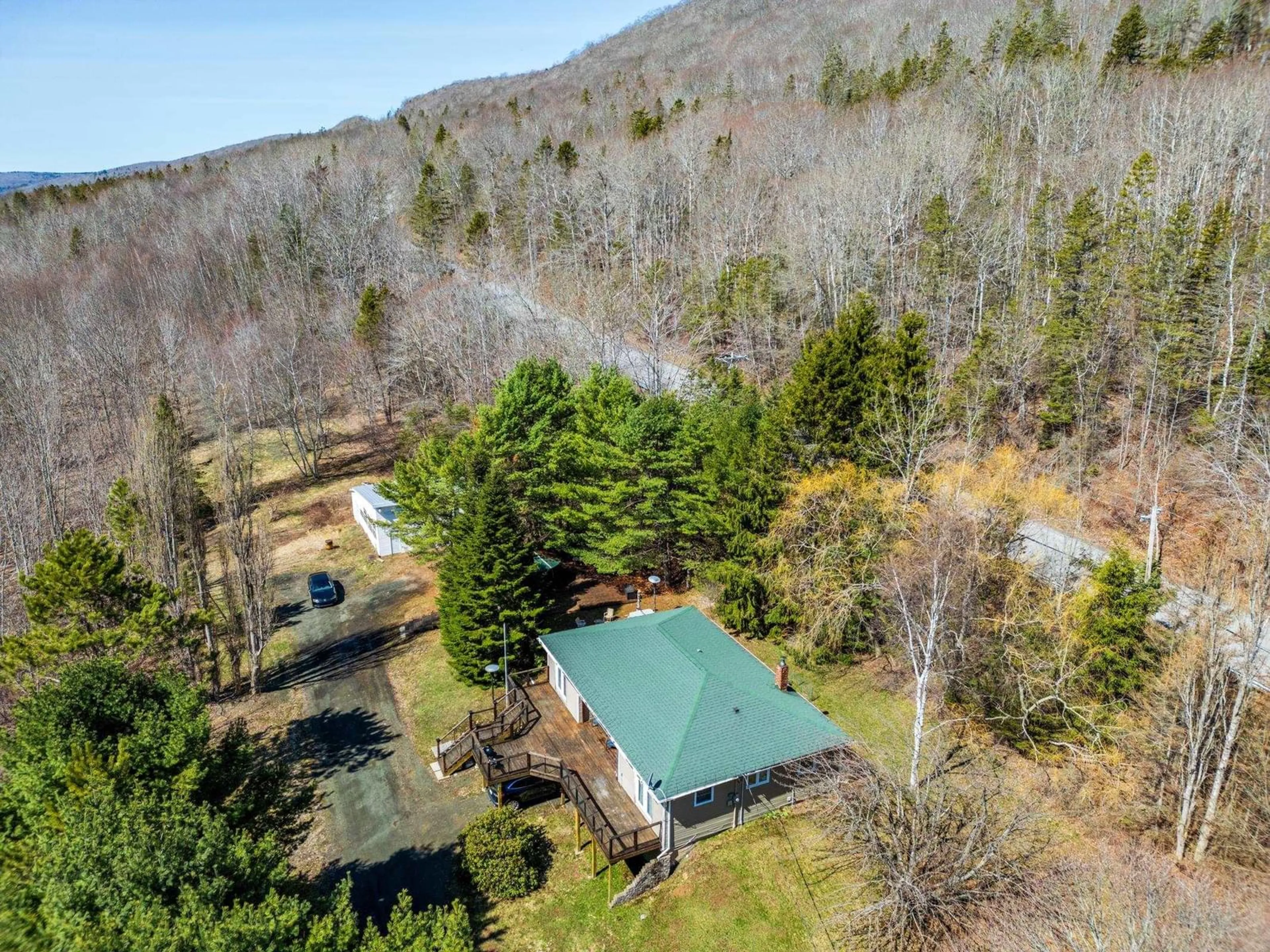 A pic from outside/outdoor area/front of a property/back of a property/a pic from drone, unknown for 663 Hampton Mountain Rd, Clarence West Nova Scotia B0S 1C0