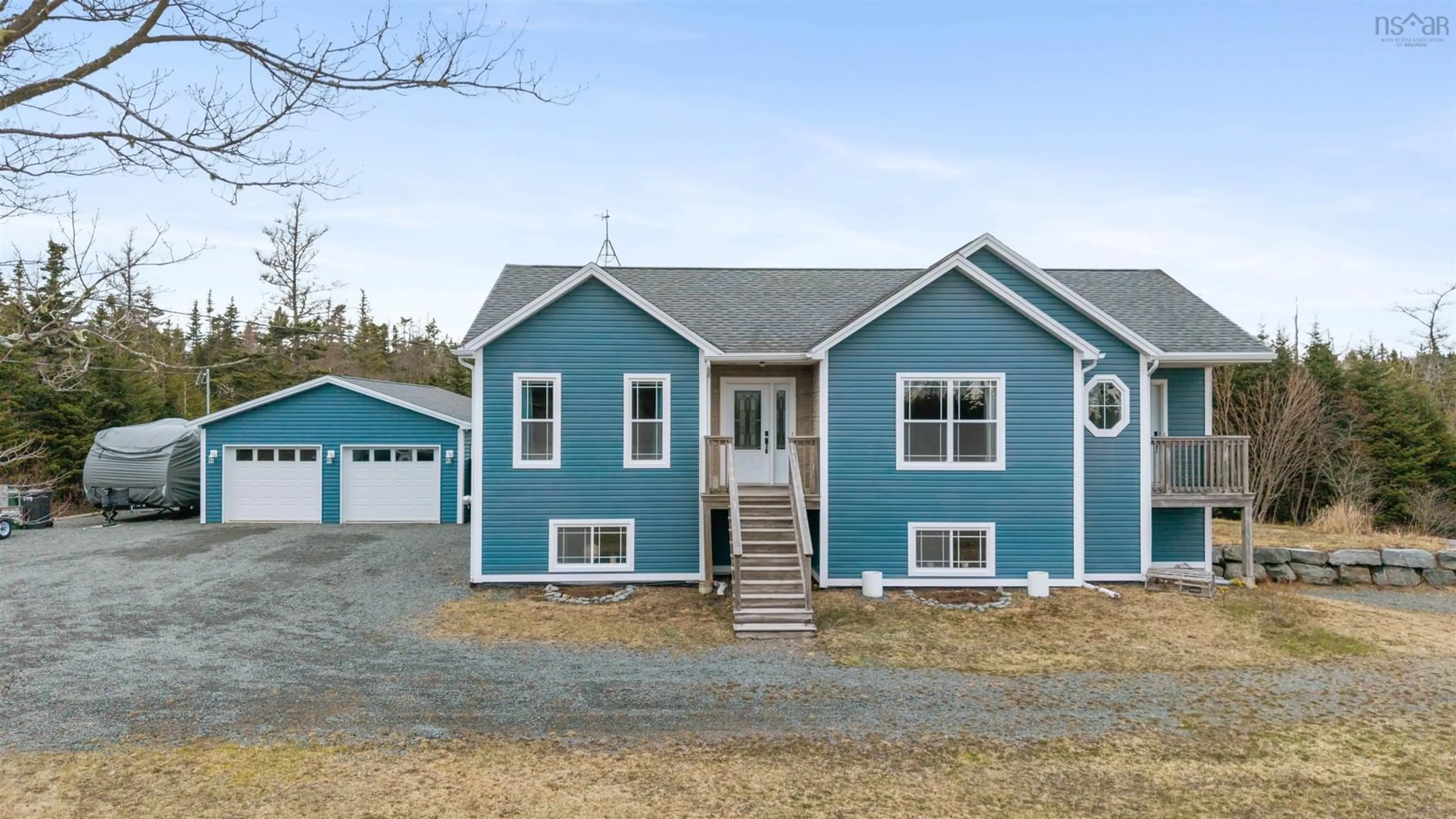 Home with vinyl exterior material, street for 15319 7 Hwy, East Ship Harbour Nova Scotia B0J 3H0