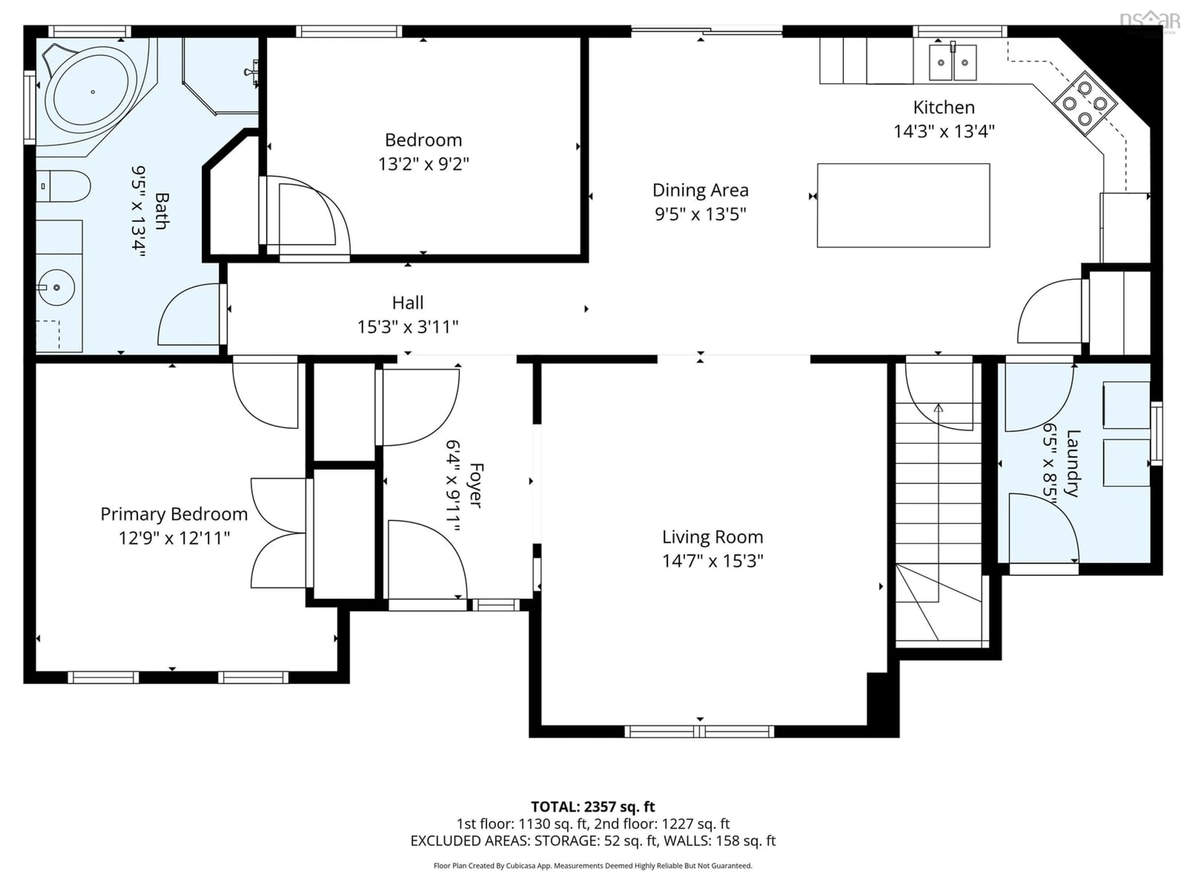 Floor plan for 15319 7 Hwy, East Ship Harbour Nova Scotia B0J 3H0