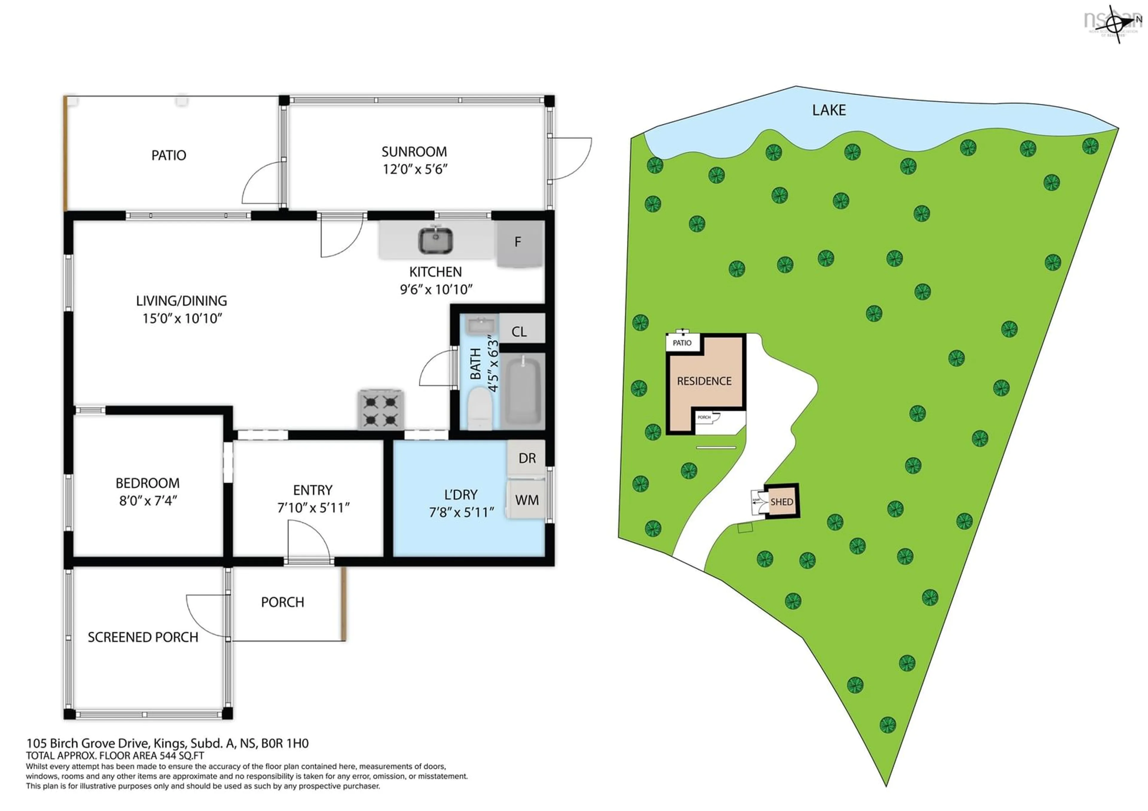 Floor plan for 105 Birch Grove Dr, East Dalhousie Nova Scotia B0R 1H0