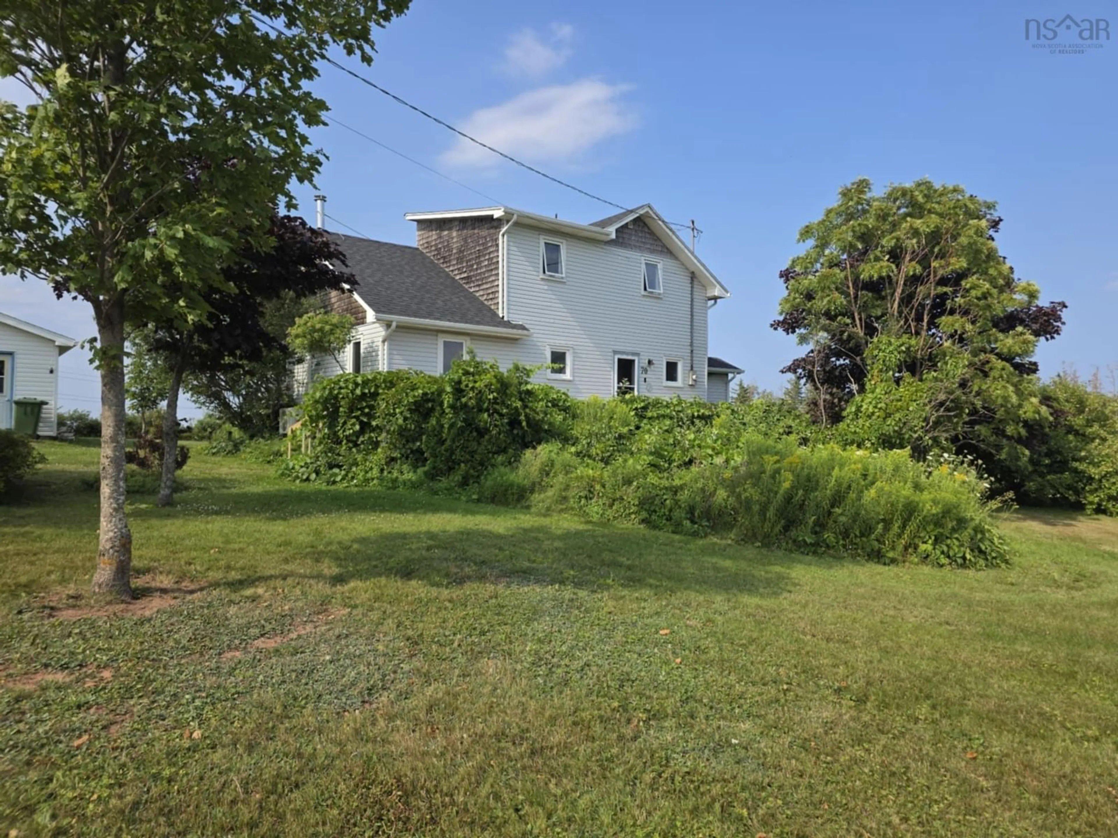A pic from outside/outdoor area/front of a property/back of a property/a pic from drone, unknown for 70 Skinners Cove East Rd, Melville Nova Scotia B0K 1N0
