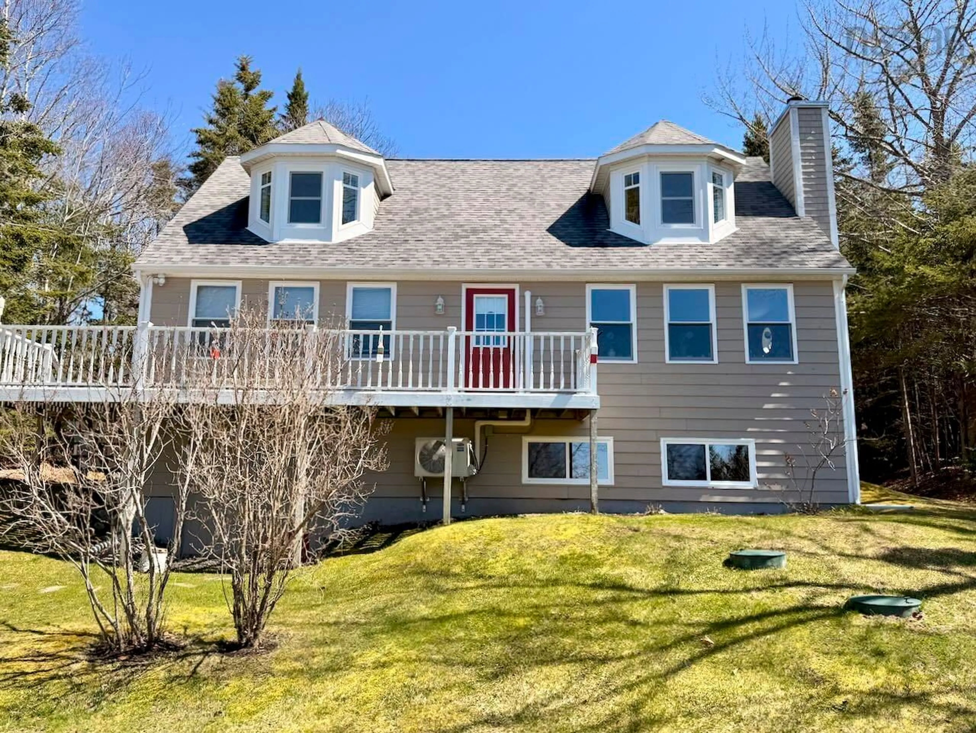 A pic from outside/outdoor area/front of a property/back of a property/a pic from drone, water/lake/river/ocean view for 100 Conrads Branch Dr, Hubbards Nova Scotia B0J 1T0