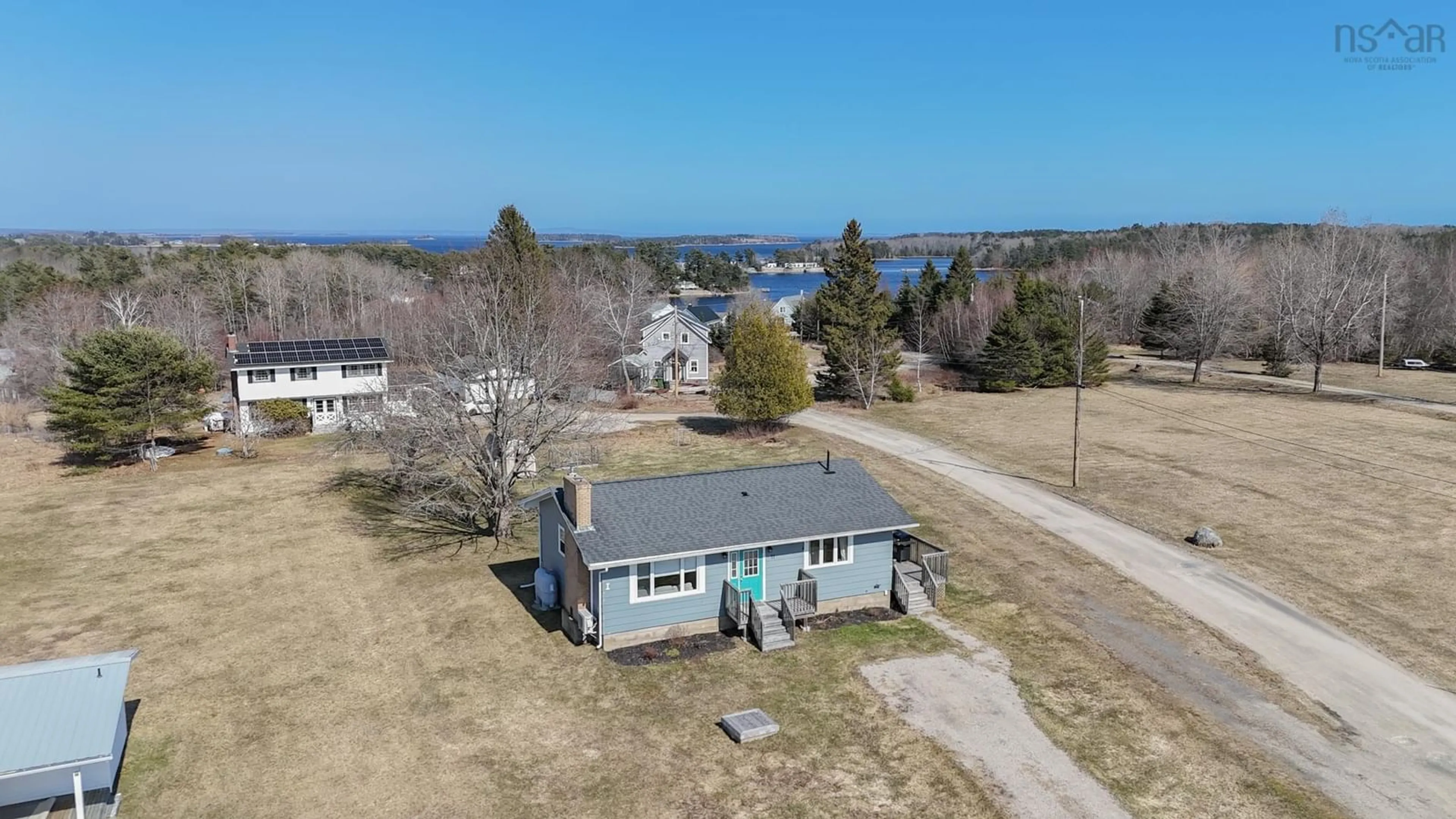 A pic from outside/outdoor area/front of a property/back of a property/a pic from drone, water/lake/river/ocean view for 11 Hiltz Hill Rd, Martins River Nova Scotia B0J 2E0