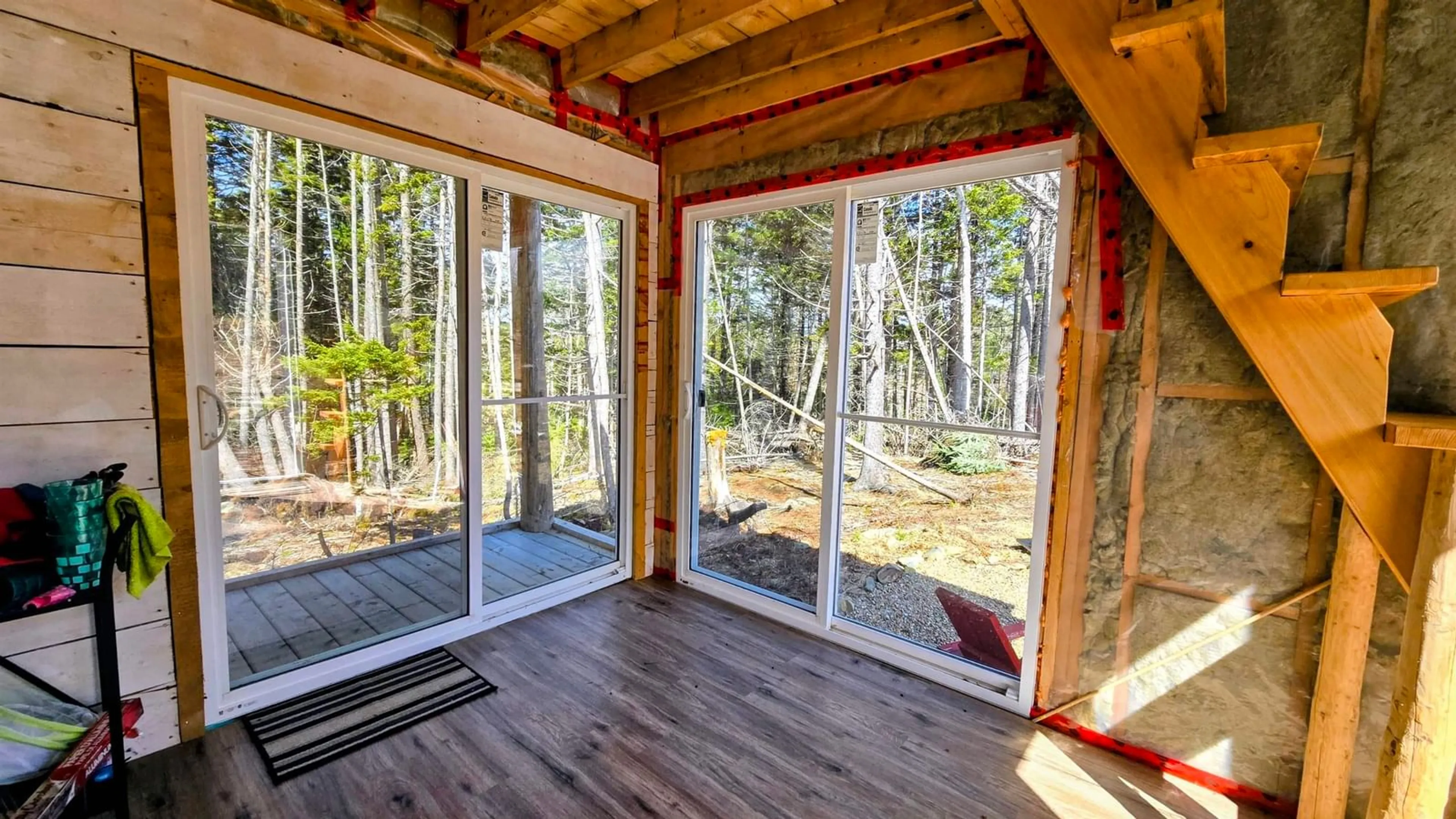 Patio, forest/trees view for 765 Weymouth Falls Rd, Weymouth Falls Nova Scotia B0W 3T0