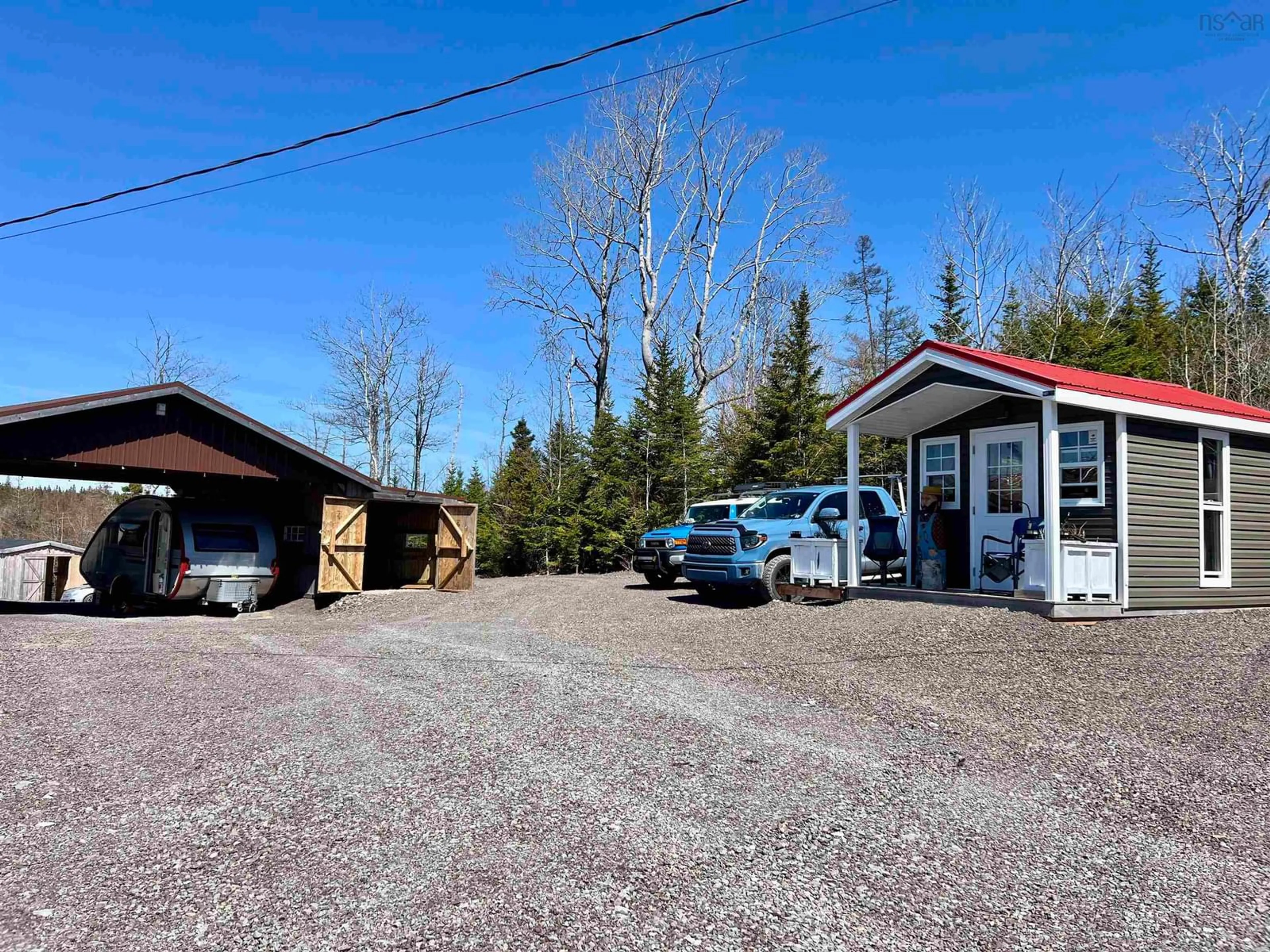 A pic from outside/outdoor area/front of a property/back of a property/a pic from drone, street for 7 Lances Lane, D'Escousse Nova Scotia B0E 1K0