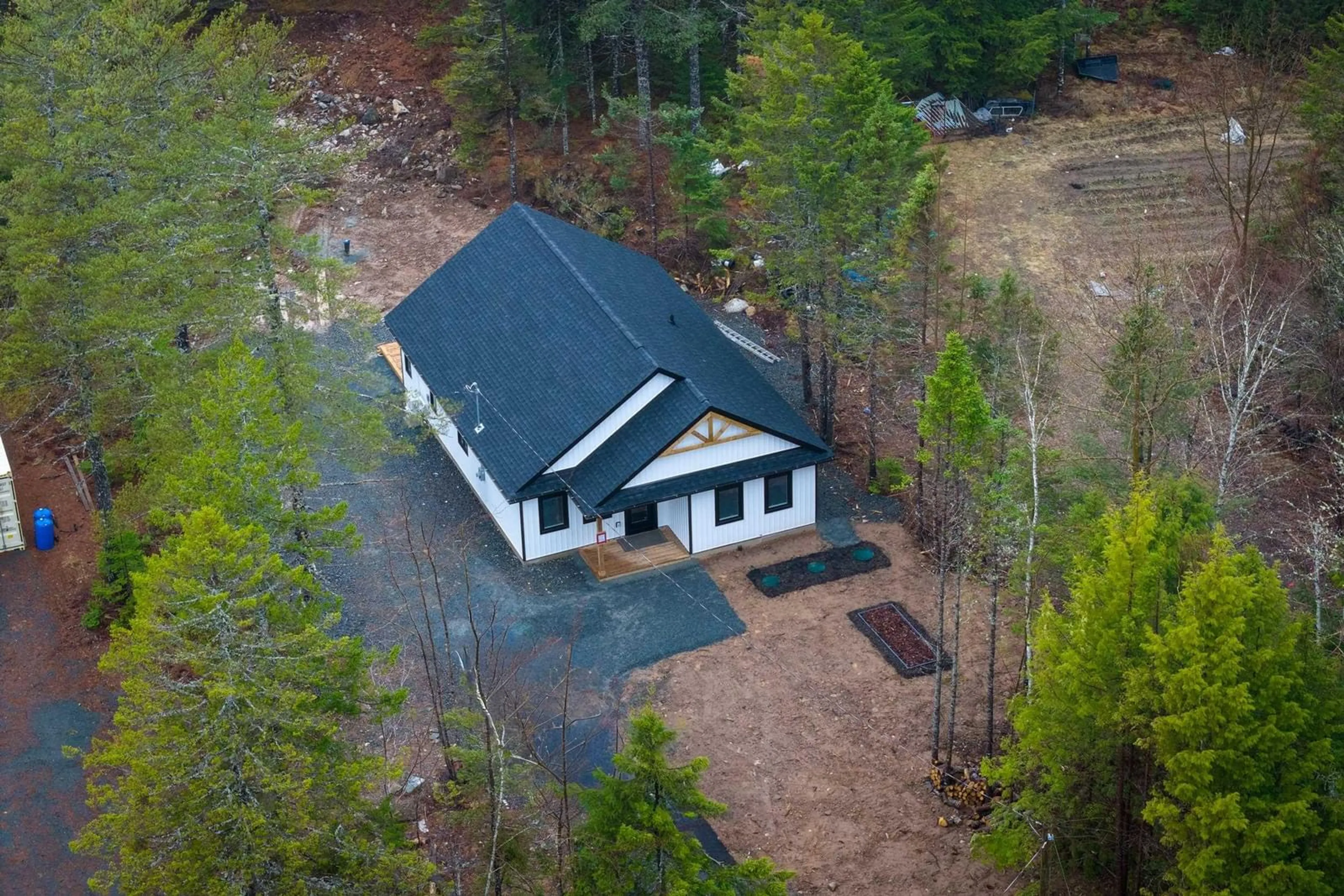 A pic from outside/outdoor area/front of a property/back of a property/a pic from drone, forest/trees view for 977 Cooks Brook Rd, Cooks Brook Nova Scotia B0N 1X0