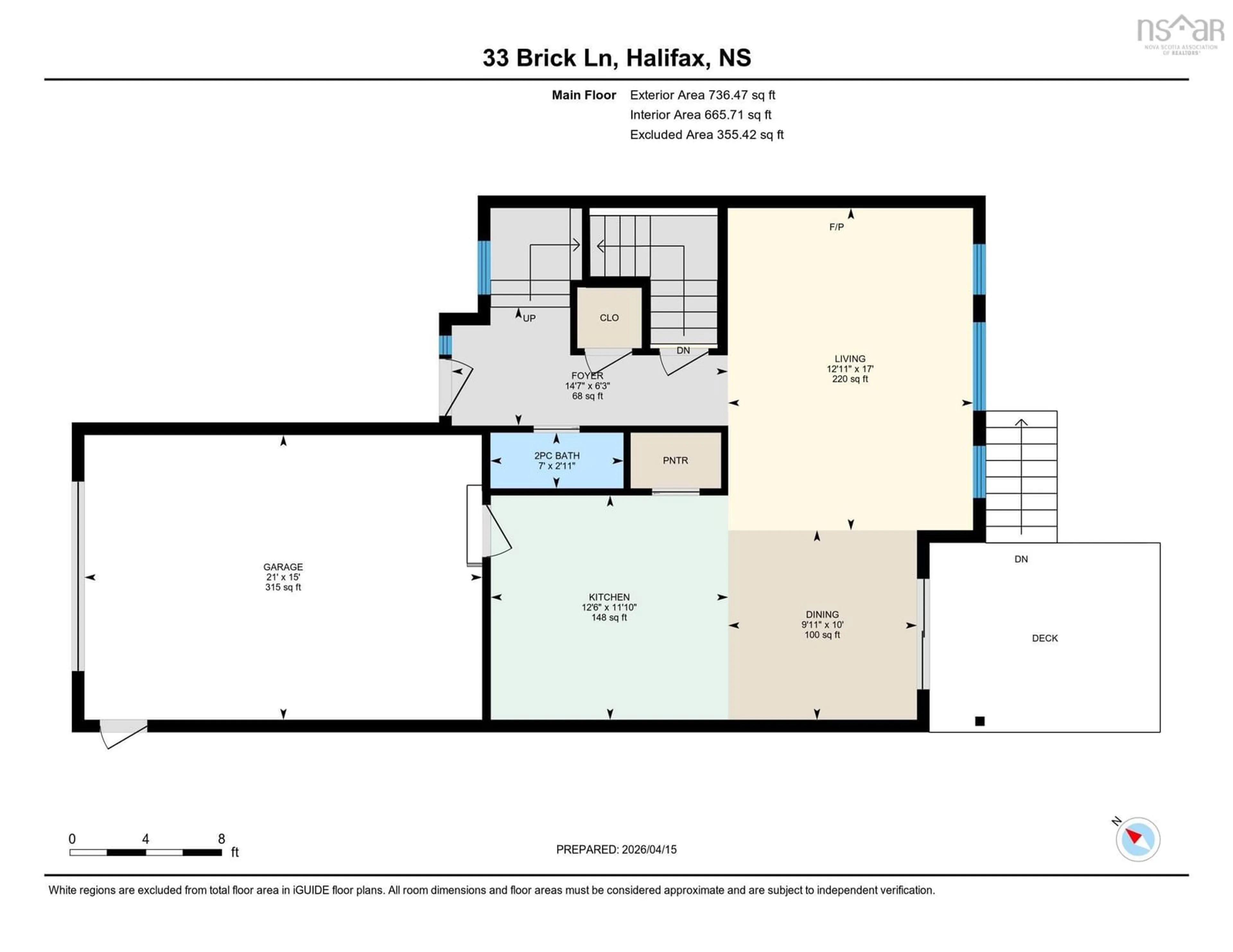 Floor plan for 33 Brick Lane, Halifax Nova Scotia B3P 0G4